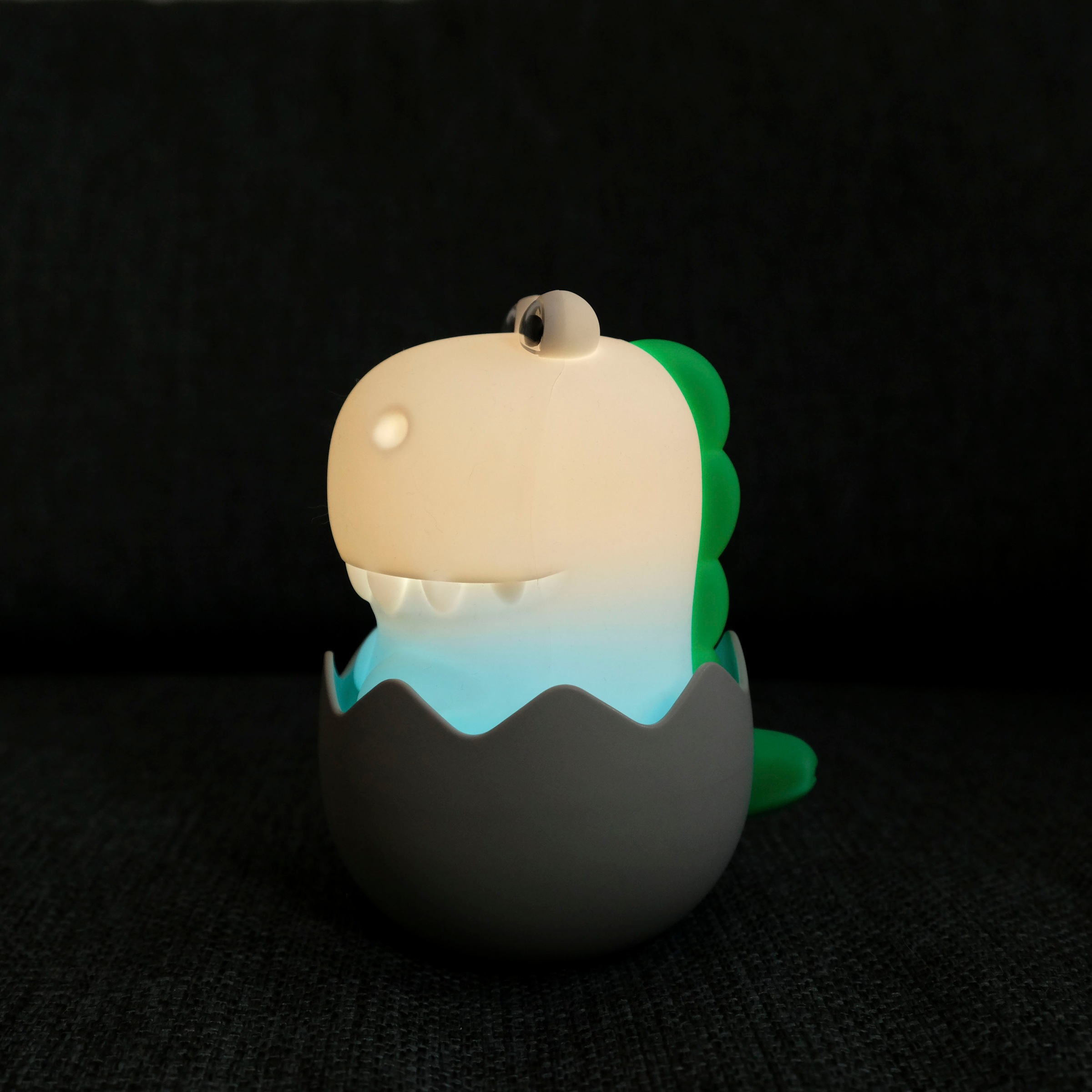 NIERMANN LED Nachtlicht "Nachtlicht Diggy Dino, Kinderlampe, Kinderzimmer", grün (weiß, grün), 1, H: 13cm, 1 Stk., Leuchten, Freundliches, reduziertes Design + Angenehmes Licht (schlaffreundlich), LED Nachtlicht