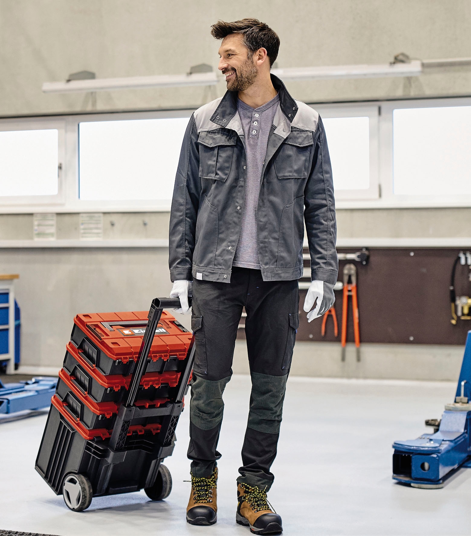 Einhell Werkzeugkoffer »Systemkoffer E-Case Tower«, inkl. Koffer für universelle Aufbewahrung von Werkzeug und Zubehör
