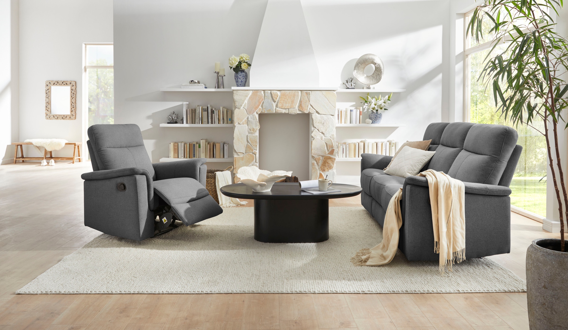 Home affaire 3-Sitzer »Southbrook«, mit manueller und elektrischer Relaxfunktion