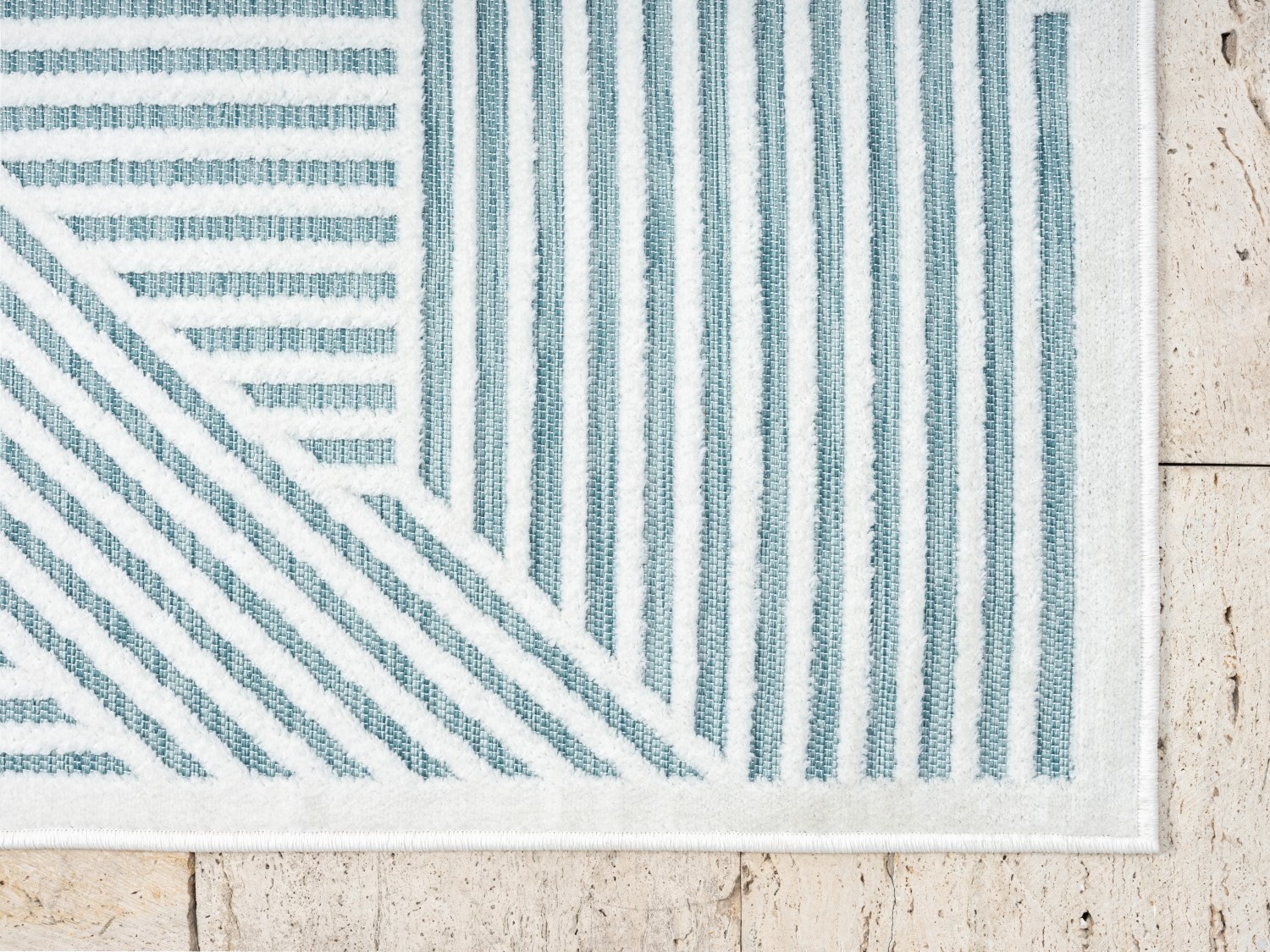 Myflair Möbel & Accessoires Teppich »Vill Lagerräumung«, rechteckig, 8 mm Höhe, modernes Design, Hoch-Tief Effekt, Outdoor geeignet, Balkon, Terrasse