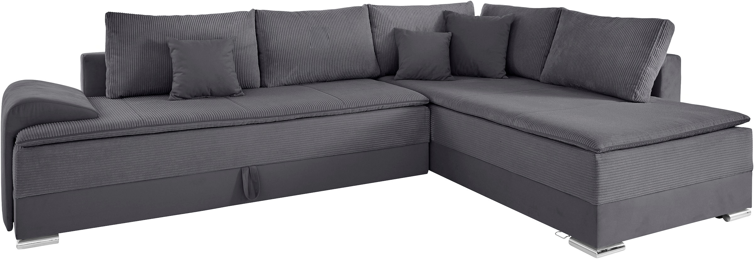 INOSIGN Ecksofa »Night & Day L-Form mit Dauer-Schlaffunktion mit Armlehne«, mit Boxspring-Bettfunktion 180x200 cm und Bettkasten, Dauerschläfer!