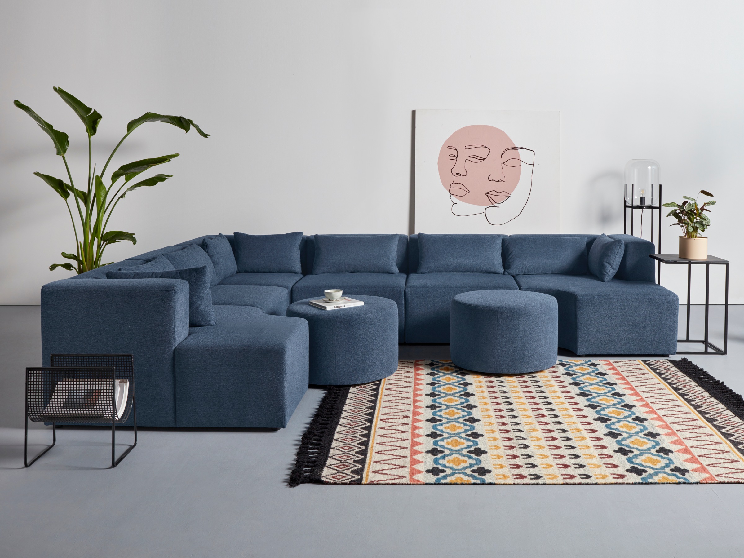 Leonique Ecksofa »Alexane L-Form« zusammengesetzt aus Modulen, in vielen Be günstig online kaufen