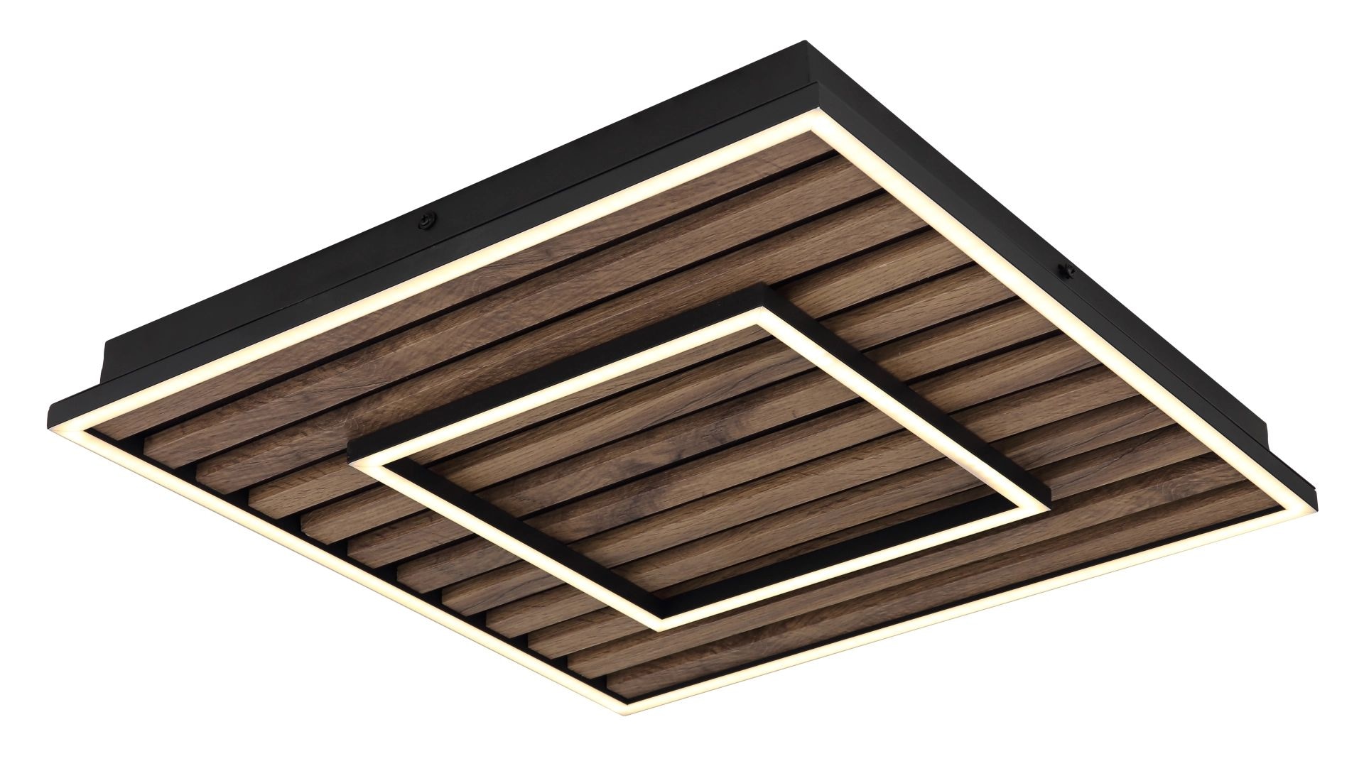 GLOBO LIGHTING LED Deckenleuchte »WOODY« LED-Modul 1 Stk. Warmweiß Deckenlampe, Wohnzimmer, Schlafzimmer, Design Lampe