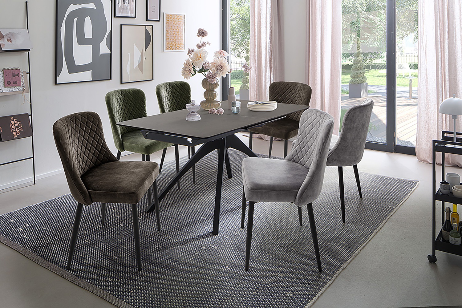 MCA furniture 4-Fußstuhl »ABOSHI Esszimmerstuhl (4er Set)«, (Set), 4 St., V günstig online kaufen