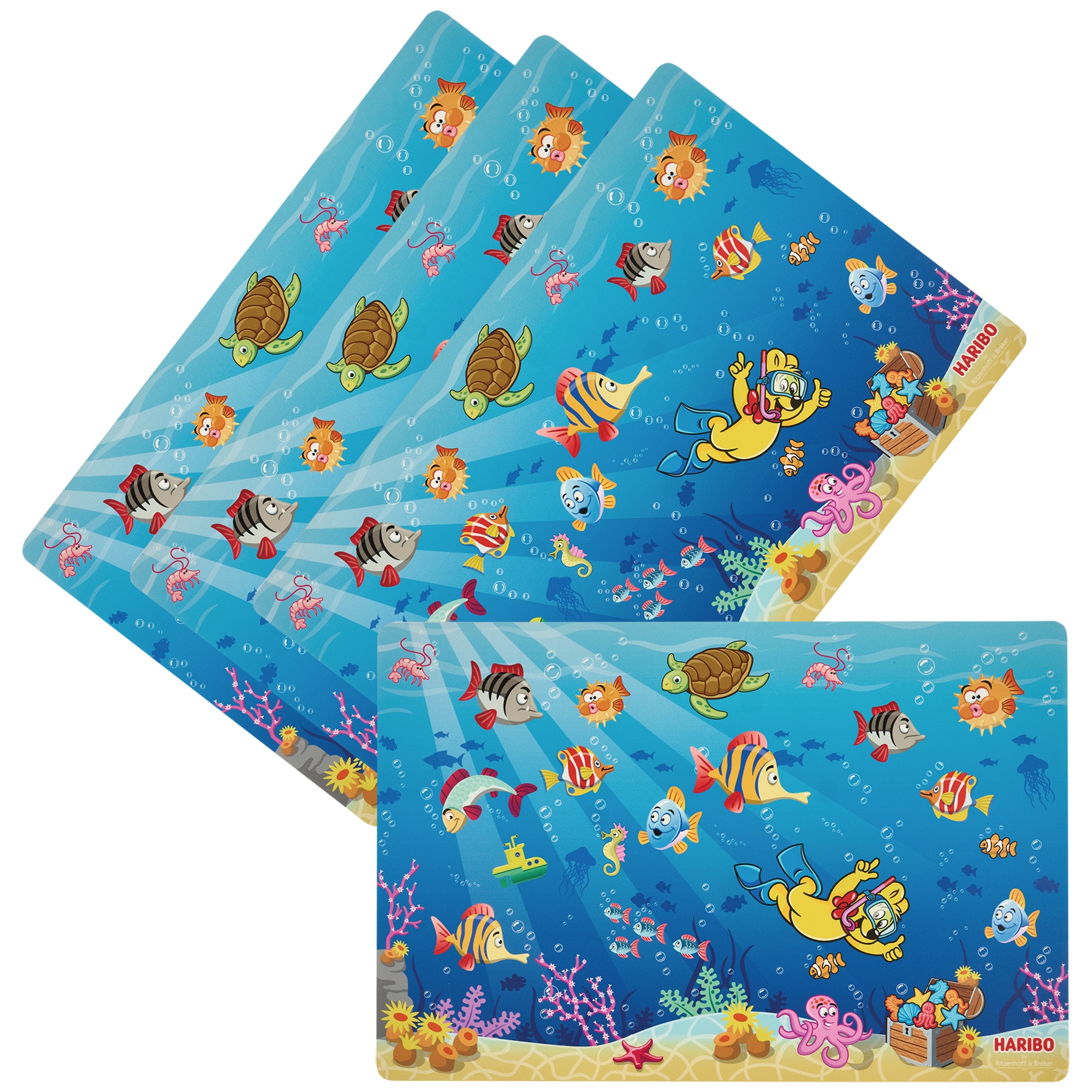Ritzenhoff & Breker Platzset »HARIBO Seaworld, 4-teilig, 45 x 30 cm«, (Set, günstig online kaufen