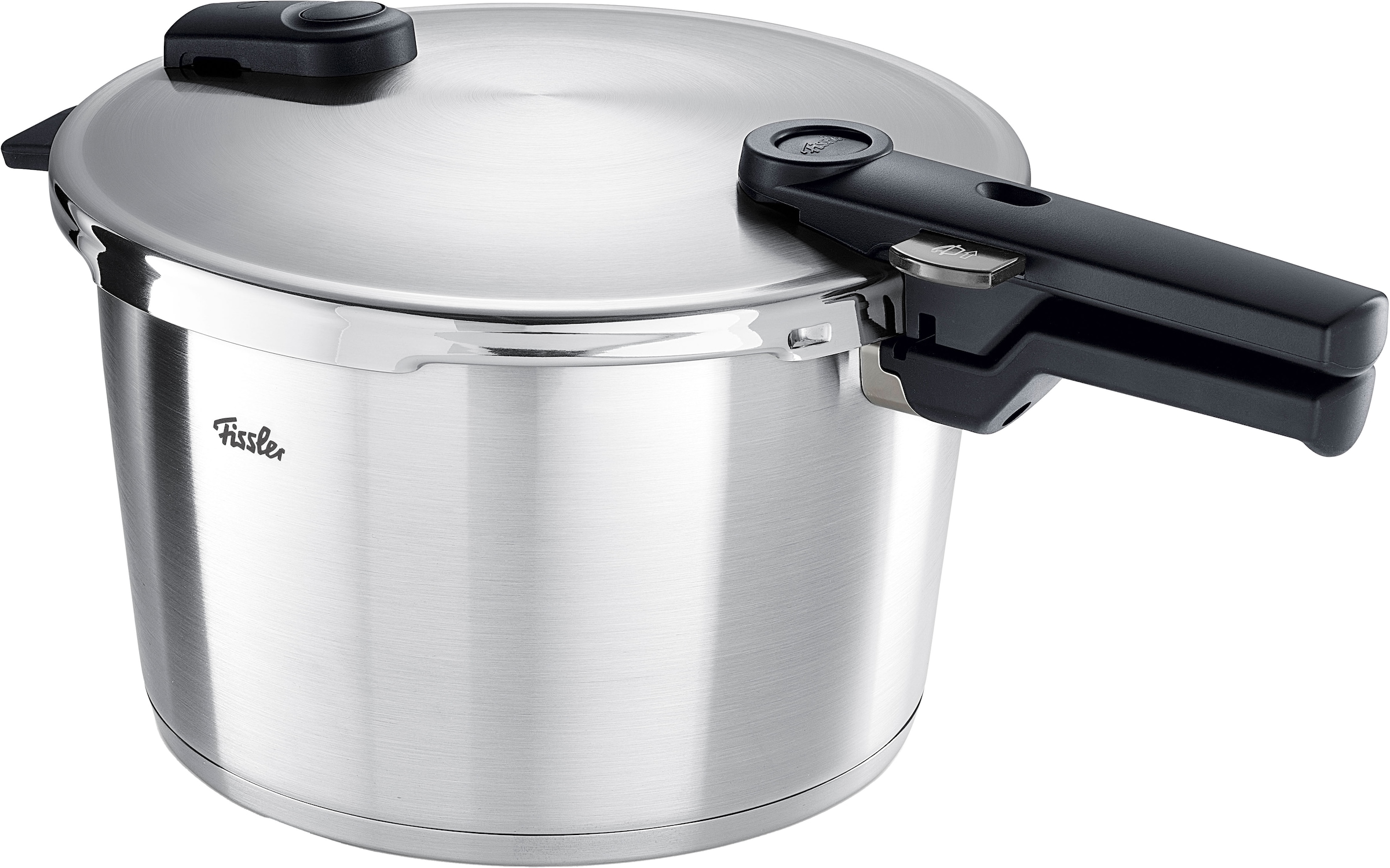 Fissler Schnellkochtopf »Vitaquick® Premium«, Edelstahl 18/10, (Set, 2 tlg., Schnellkochtopf 3,5 l + 6,0 l + Zusatzdeckel), Premium Qualität – Made in Germany