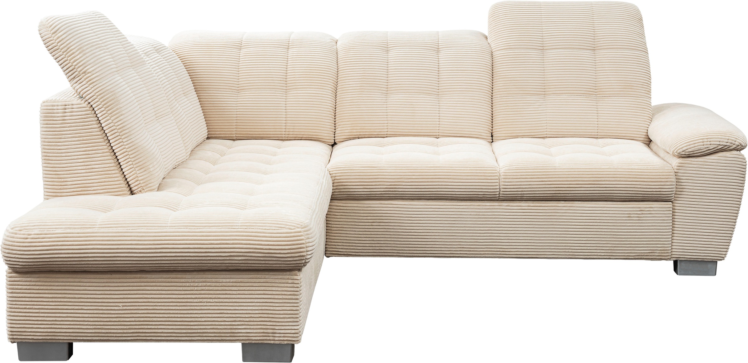 WERK2 Ecksofa »Bonny inkl. Kopfteilverstellung, Bettfunktion, Stauraum, L-F günstig online kaufen