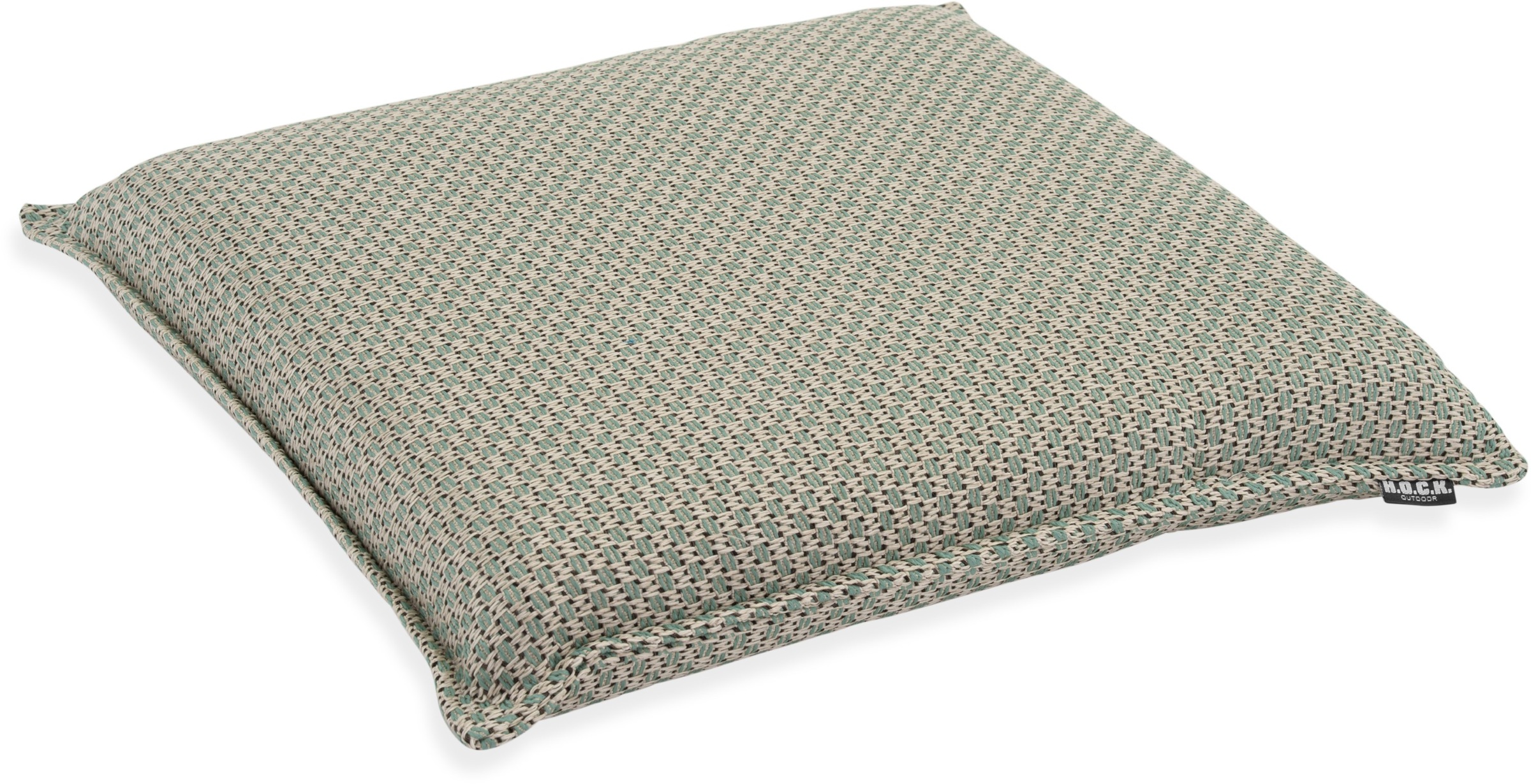 H.O.C.K. Sitzauflage »Linocea«, Outdoor Sitzkissen, 40x40x6cm, Stuhlkissen, salbei mint, gemustert