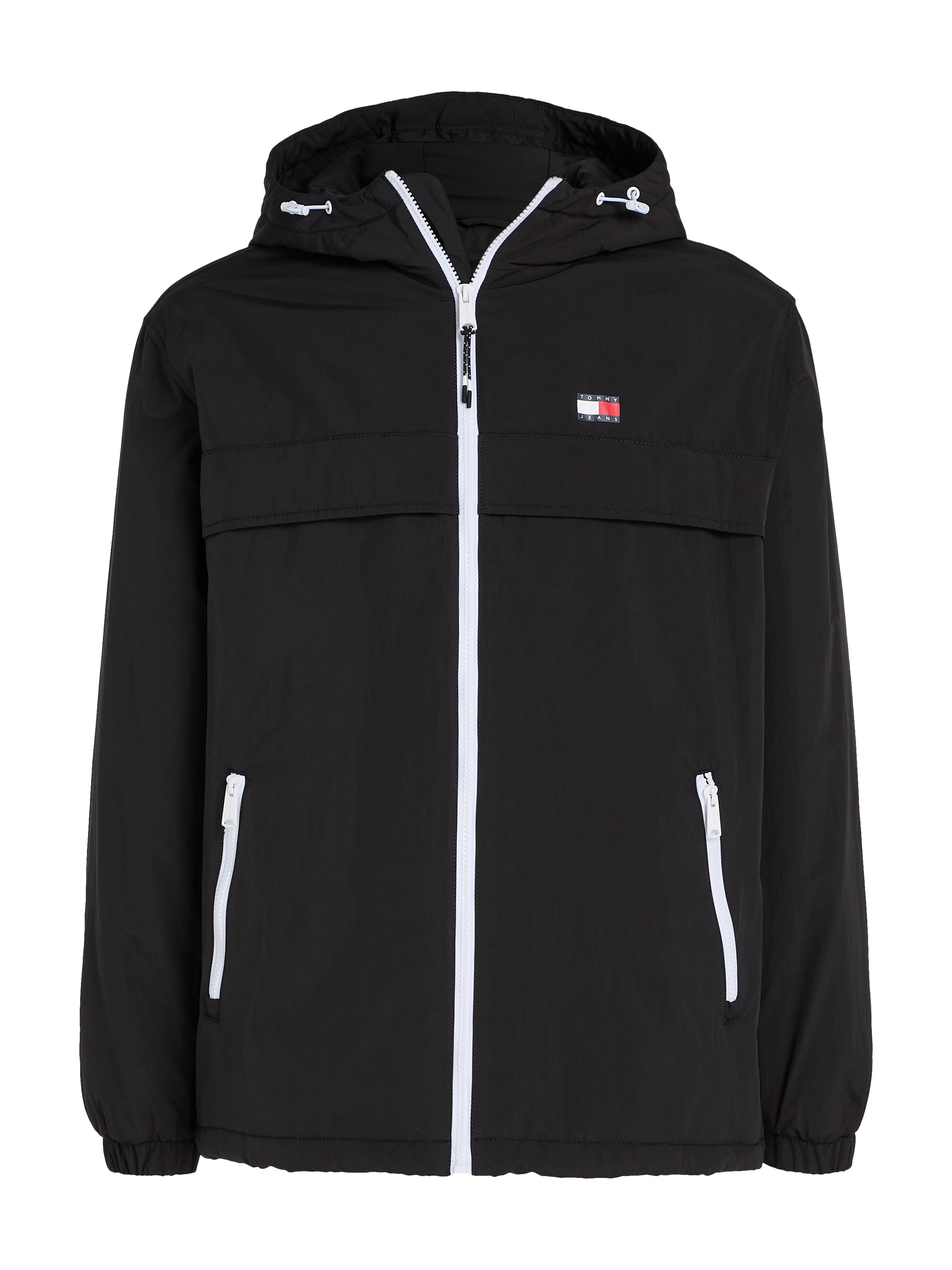 Tommy Jeans Plus Outdoorjacke »TJM PADDED SOLID CHICAGO EXT«, mit Kapuze, Große Größen mit Logopatch