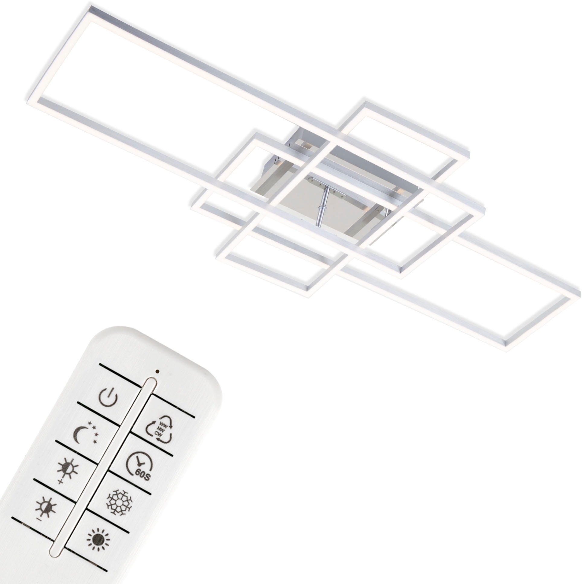 Briloner Leuchten LED Deckenleuchte »3156018 FRAME«, 1 flammig, Deckenlampe günstig online kaufen