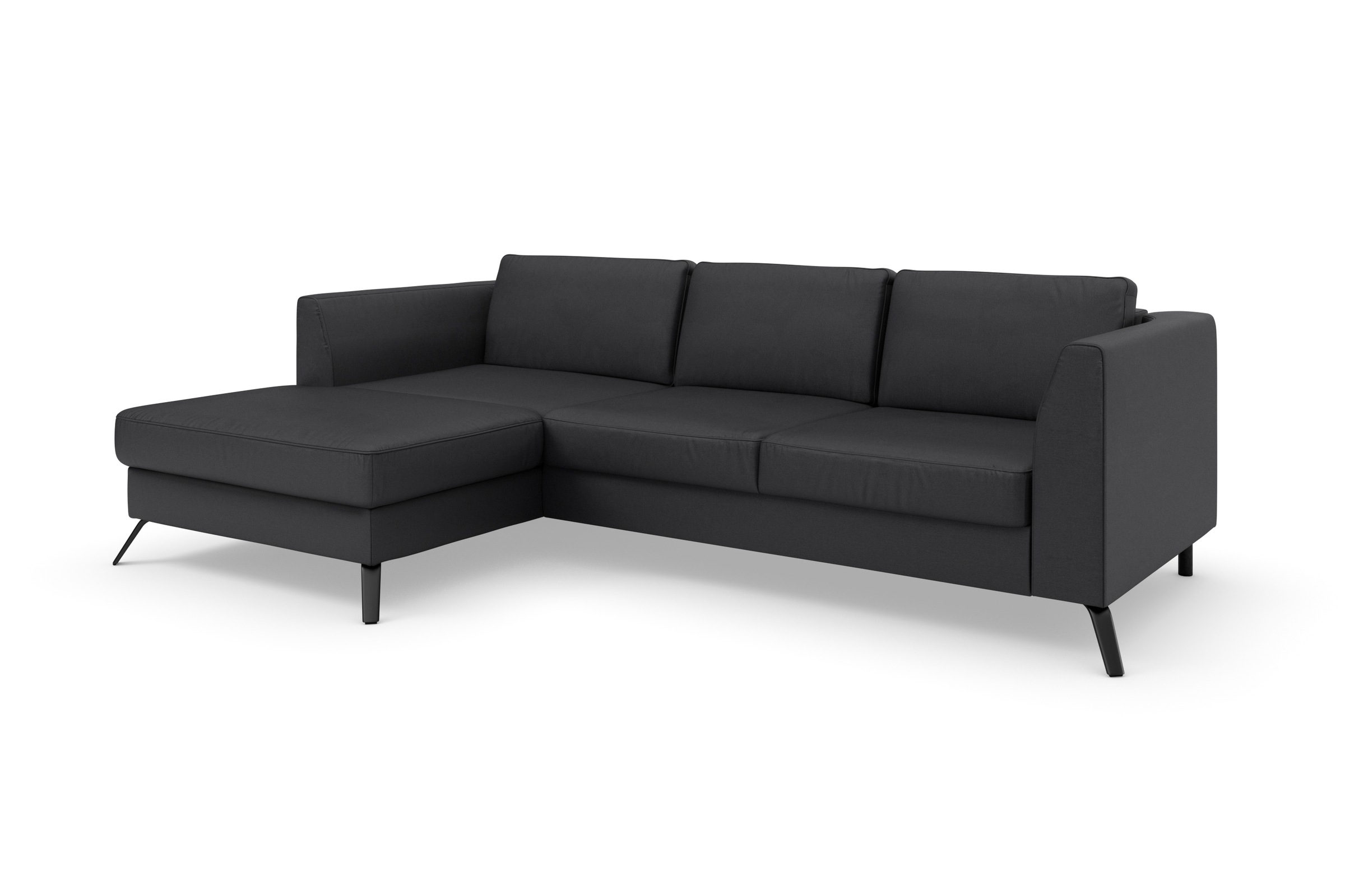 sit&more Ecksofa »Olsen L-Form«, inklusive Sitztiefenverstellung, wahlweise mit Bettfunktion, 15cm hoch
