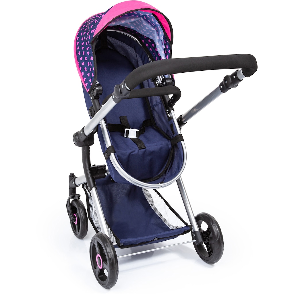 Bayer Kombi-Puppenwagen »Vario, Blau/Pink«