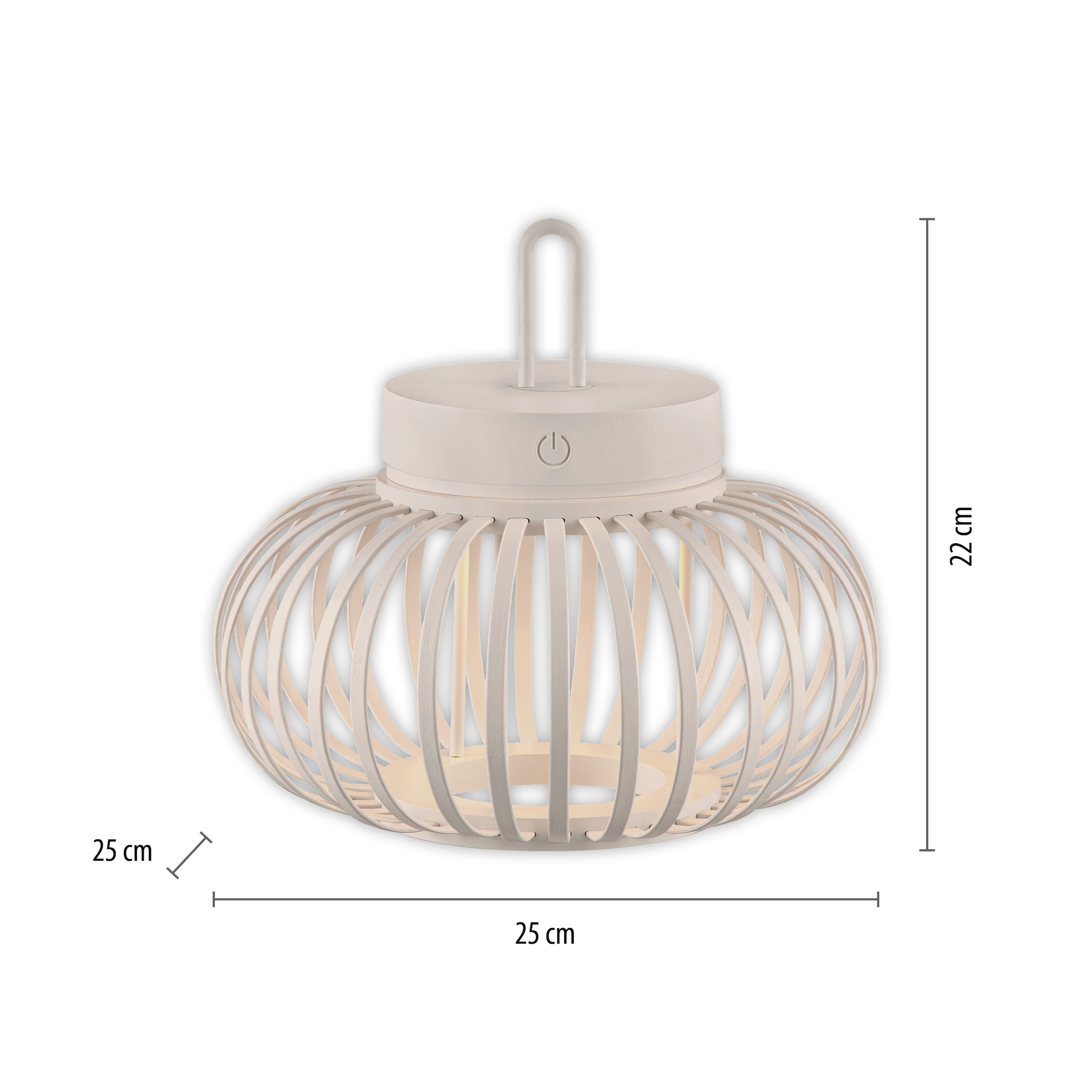 JUST LIGHT Pendelleuchte »AKUBA«, 1 flammig, Leuchtmittel LED-Modul | LED fest integriert, Akkuleuchte