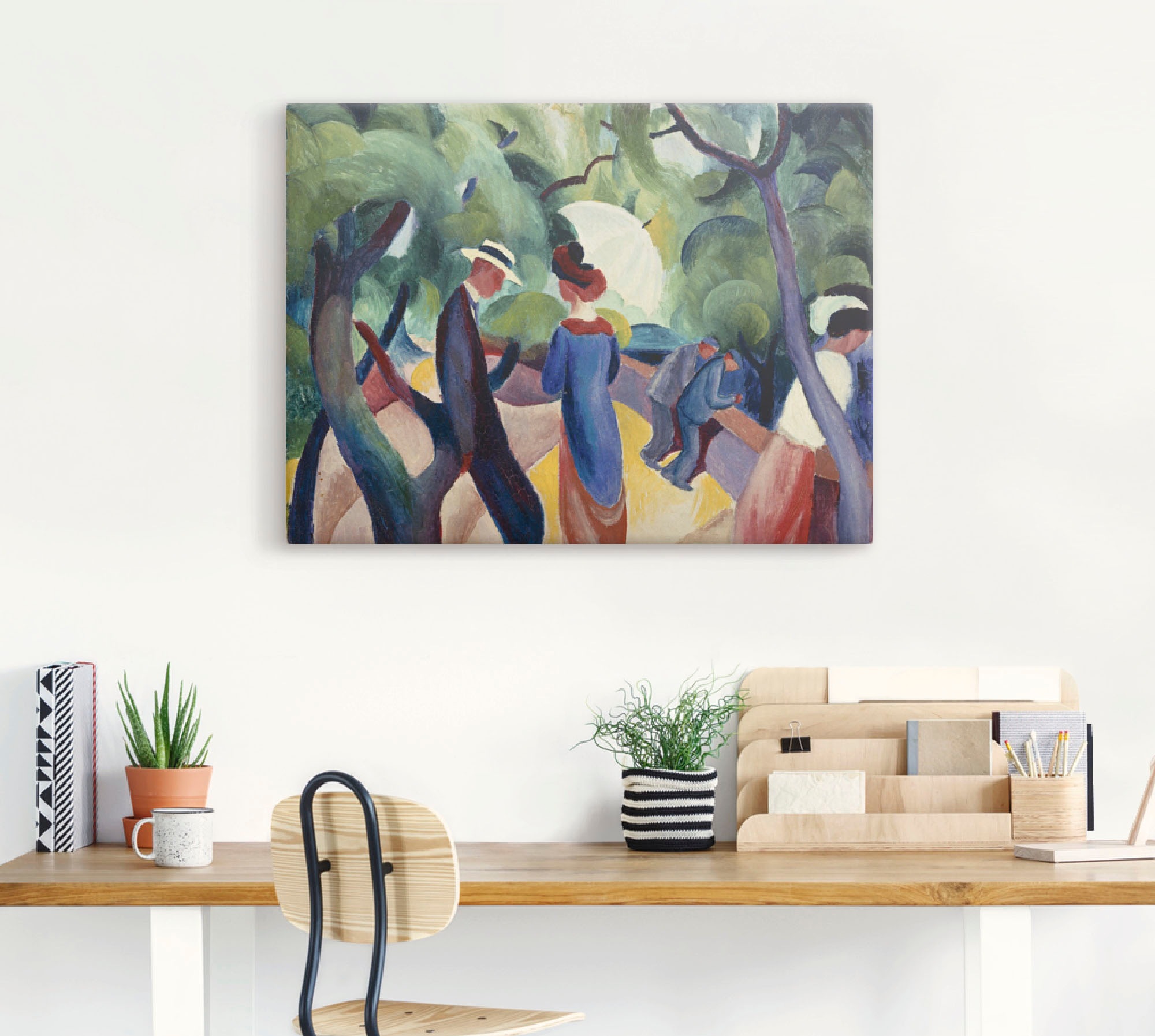 Artland Wandbild »Promenade. 1913« Gruppen & Familien 1 Stk. tlg. als Leinw günstig online kaufen