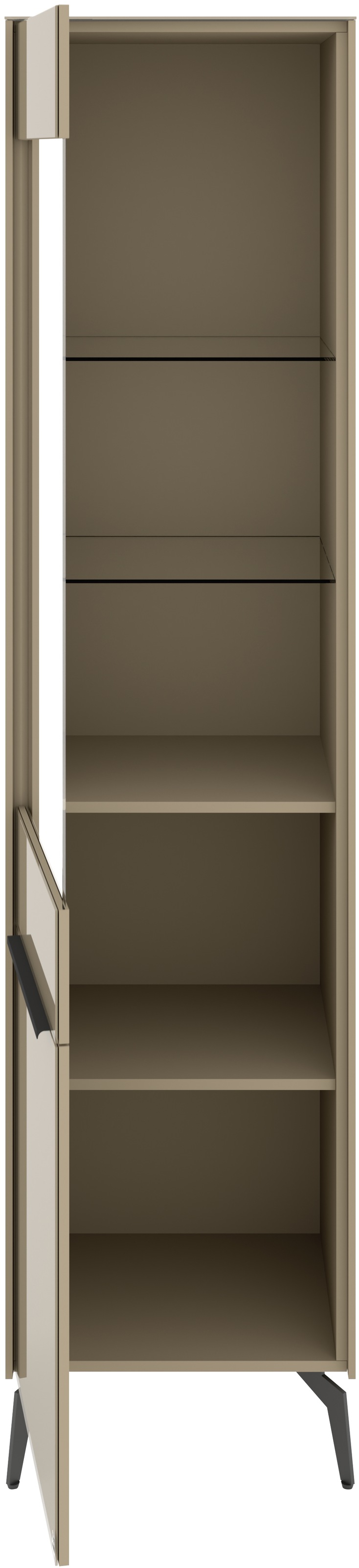 set one by Musterring Standvitrine »Reno« 1 Stk. tlg. Mit Winkelfuß in diversen Farben, 200 cm Höhe & Farbauswahl