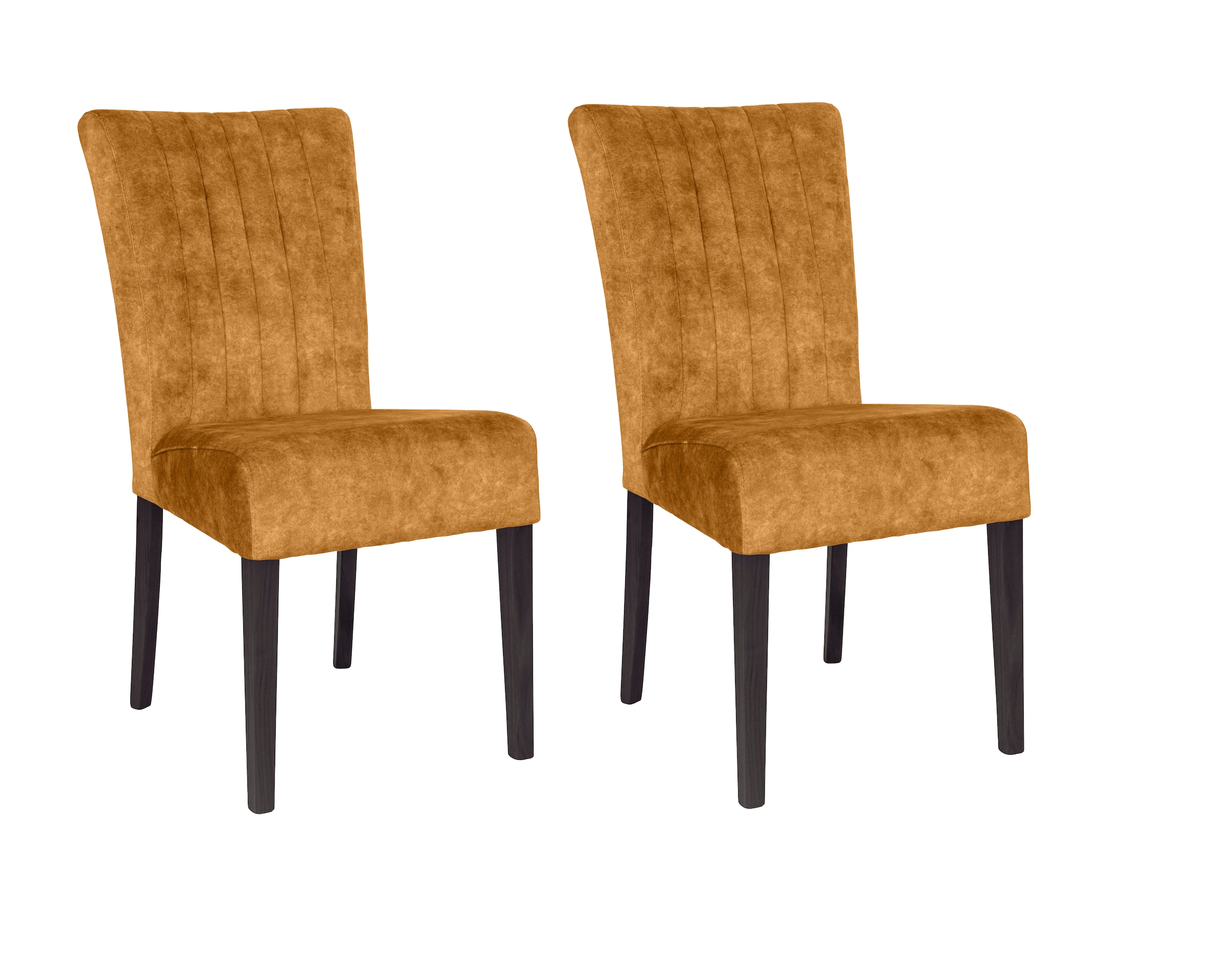 Home affaire 4-Fußstuhl (Set) 2 Stk.vertikale Nähte in der Rückenlehne günstig online kaufen