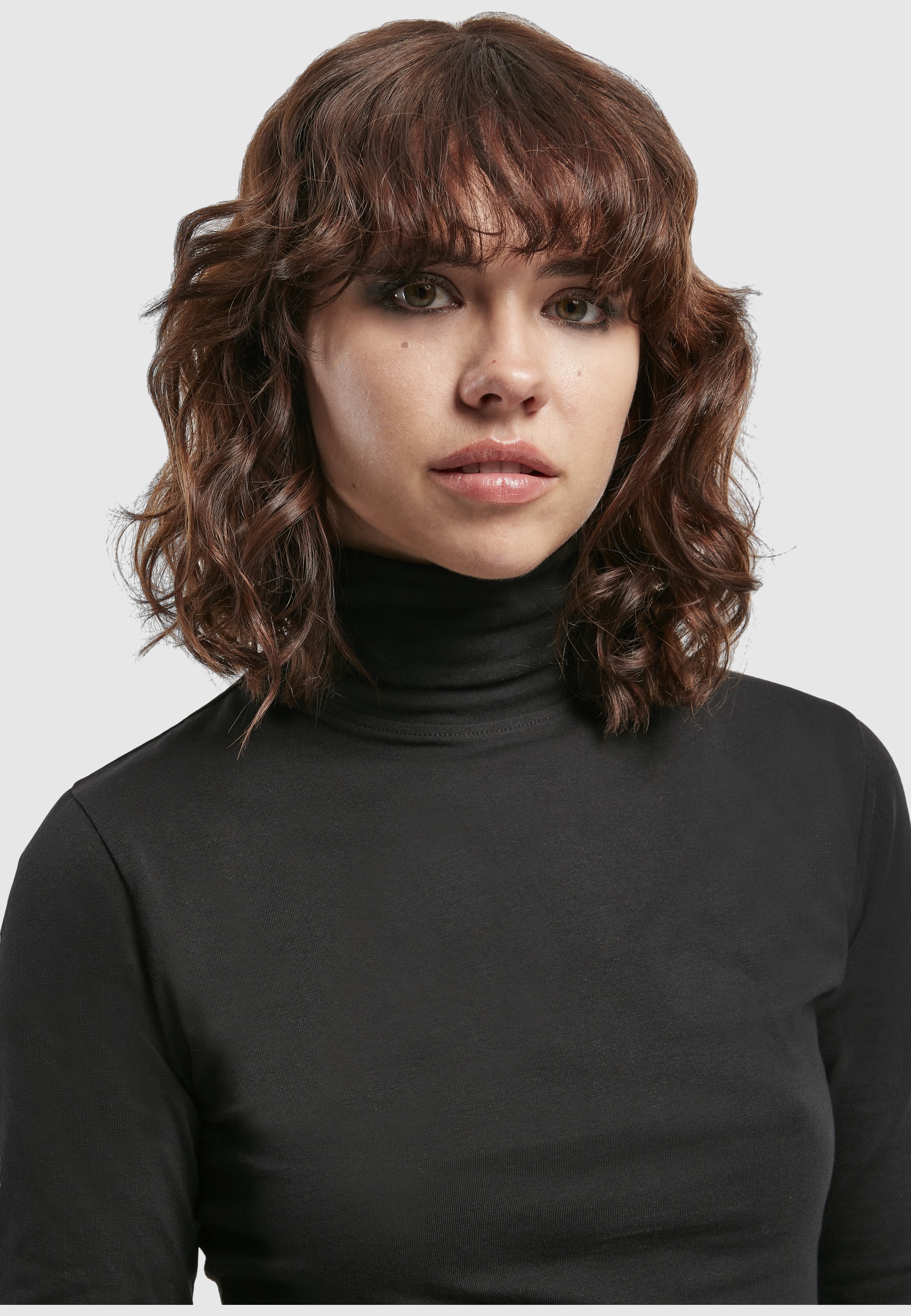 URBAN CLASSICS Longsleeve »Urban Classics Damen Ladies Basic Turtleneck L/S« 1 Stk.