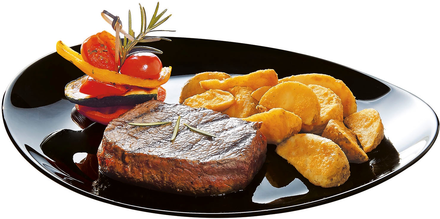 Luminarc Steakteller »Italien Party, Essteller, Teller-Set, 6-tlg.« spülmaschinengeeignet und mikrowellengeeignet