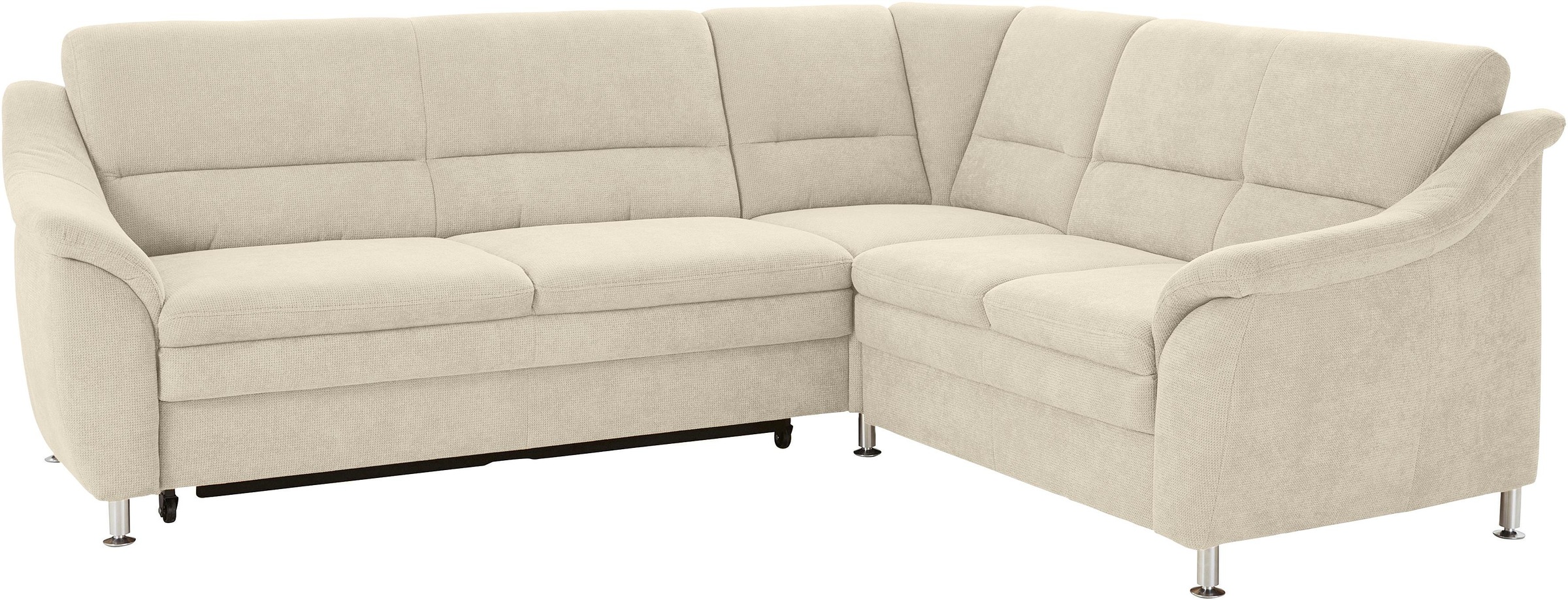 sit&more Ecksofa »Cardoso L-Form«, mit Federkern, wahlweise mit Bettfunktion und Schubkasten