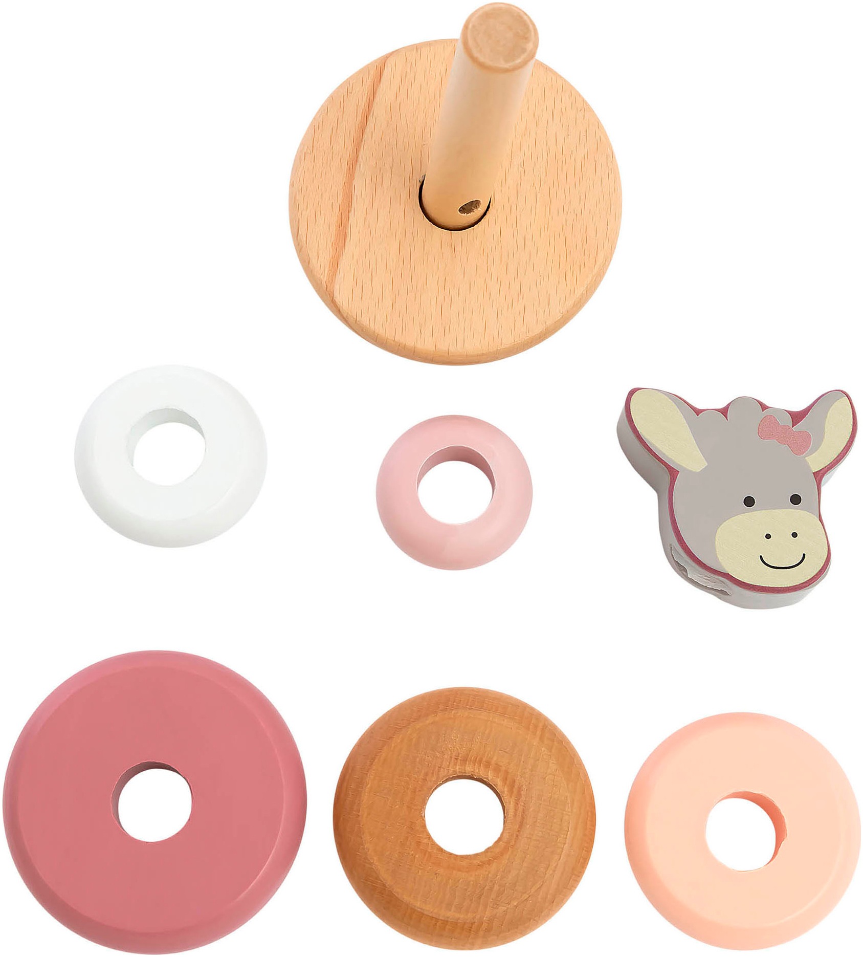 Sterntaler® Stapelspielzeug »Emmi Girl Stapelturm Holz« FSC® - schützt Wald