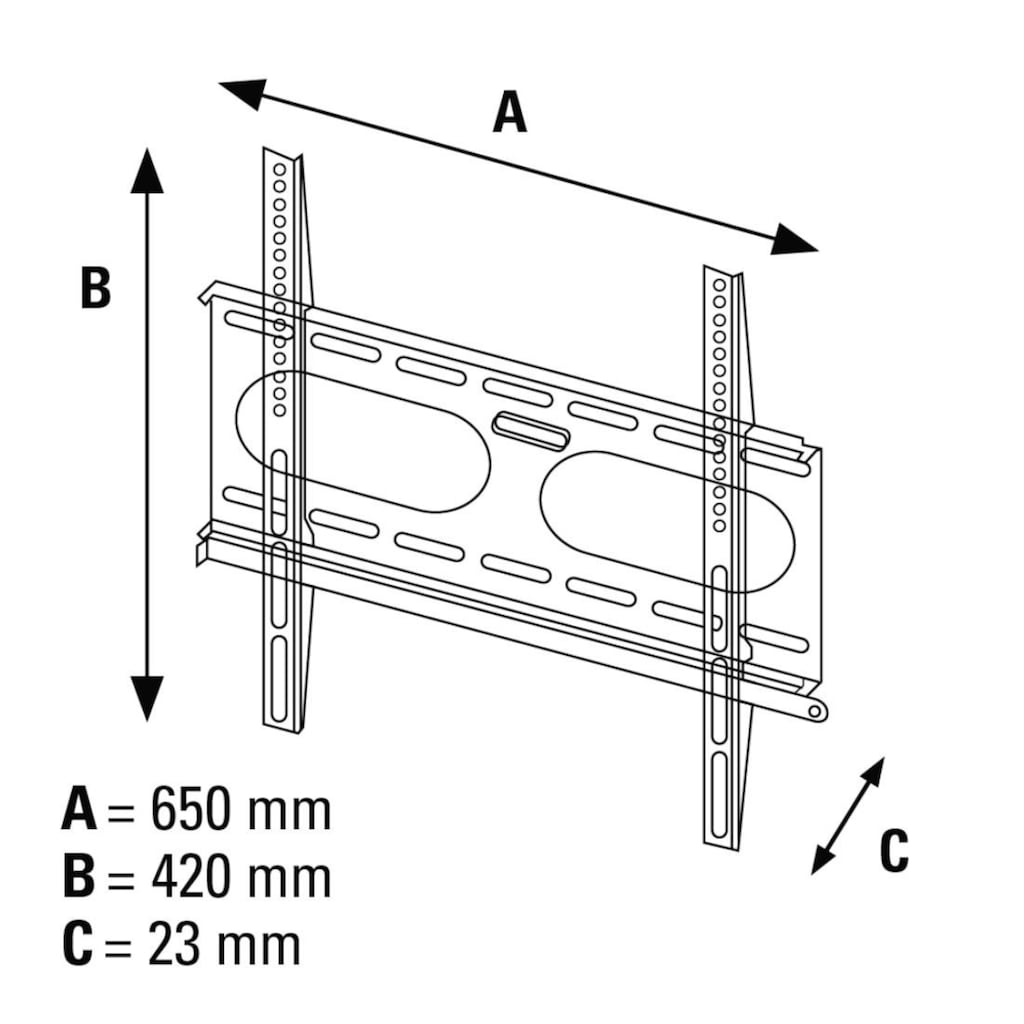 Hama TV-Wandhalterung »TV-Wandhalterung, LED, LCD, 81 - 142 cm (32" - 56"), 43", 50", 55"«, bis 142 cm Zoll