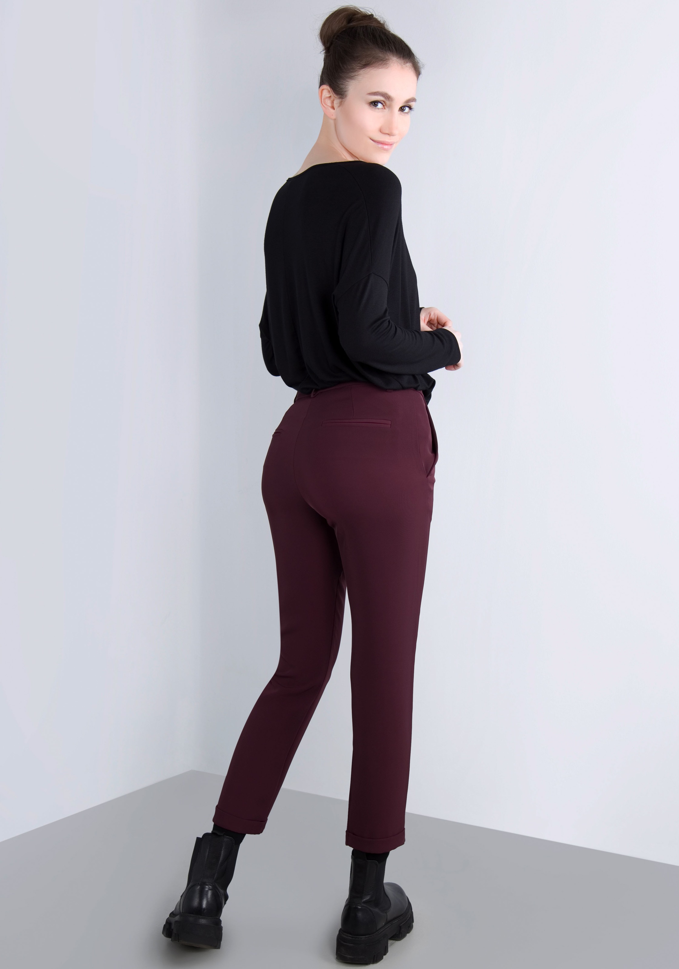 IMPERIAL Webhose  mit Stretch und Umschlagsaum