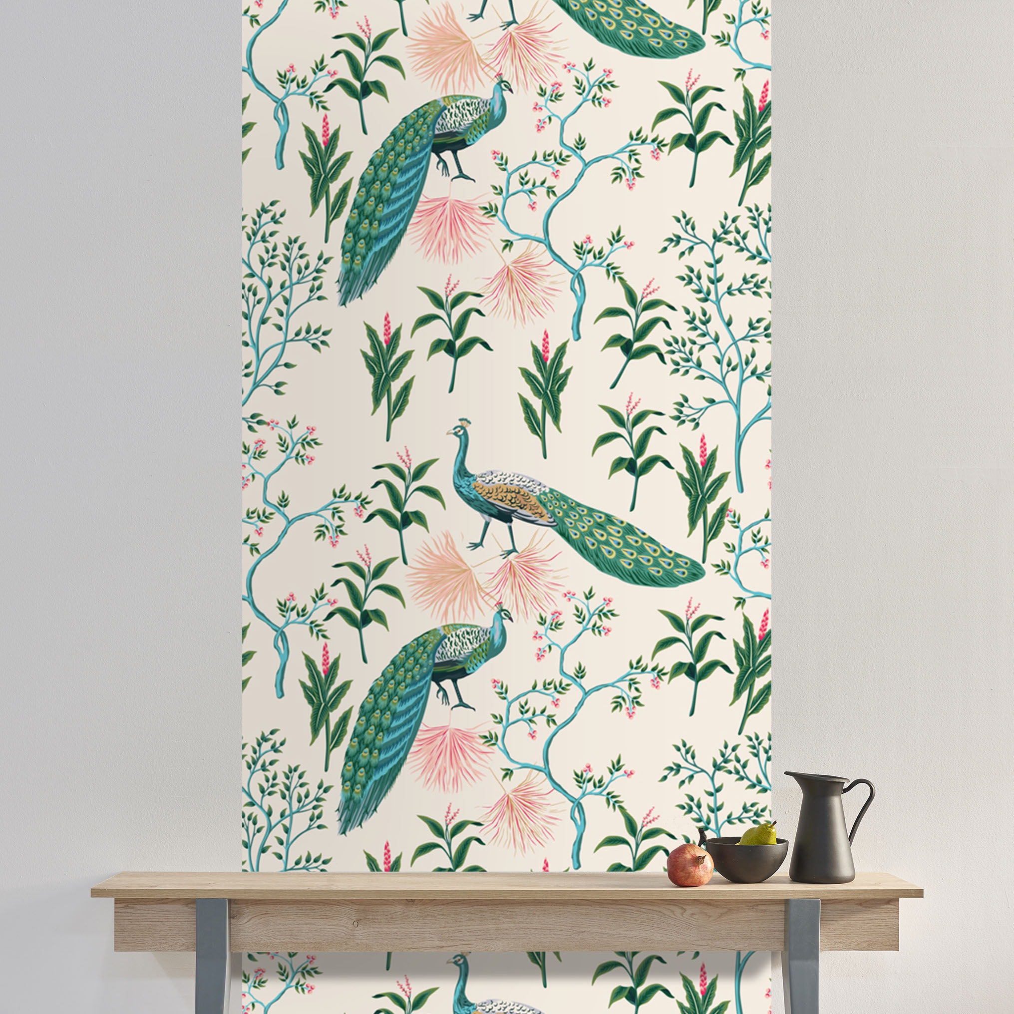 queence Vinyltapete »Dorin«, animal print-Fellimitat-Motiv-bedruckt-Reptilienprägung-tropisch, 90x250cm, selbstklebend, kinderleichte Anbringung, Sticker