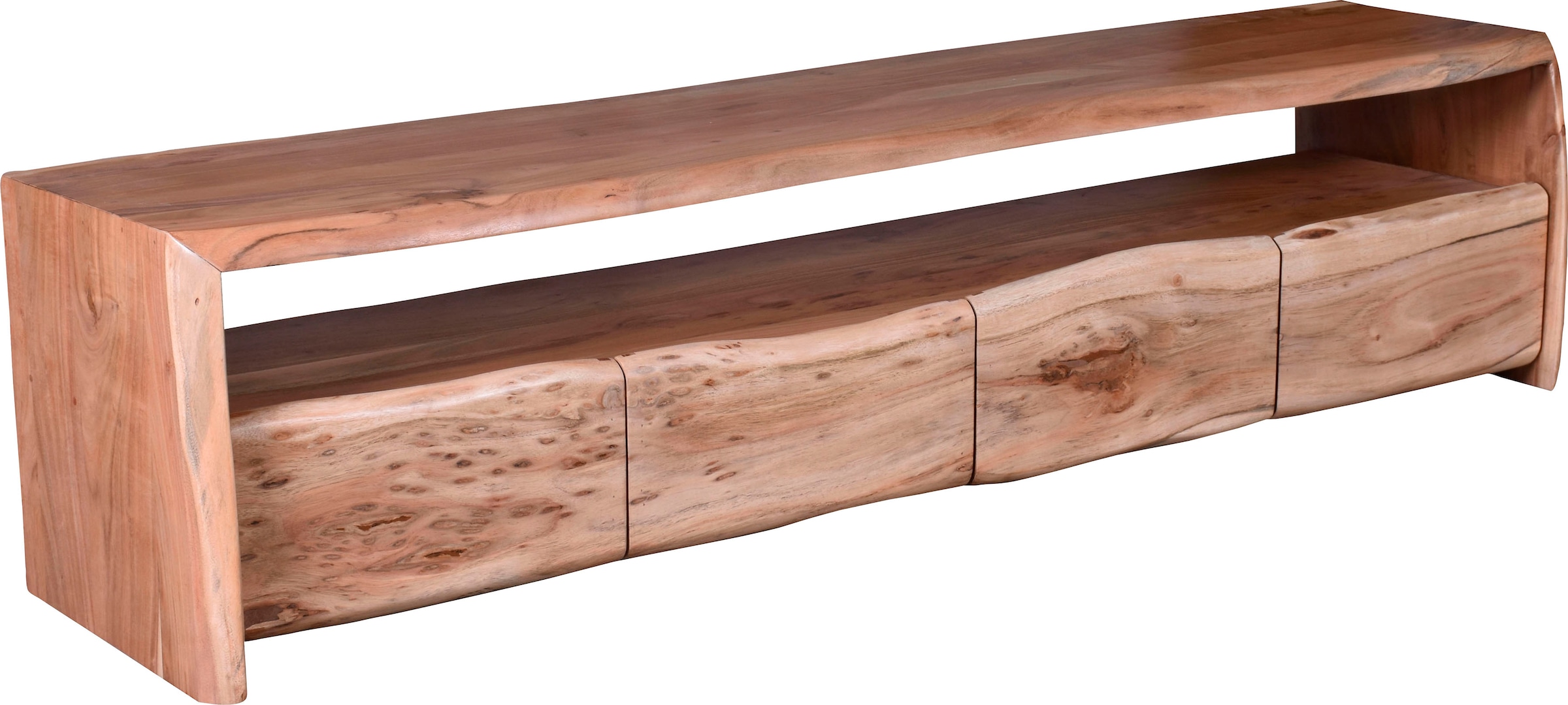 SIT Lowboard »Albero«, massive Akazie mit Baumkante, Breite 190 cm