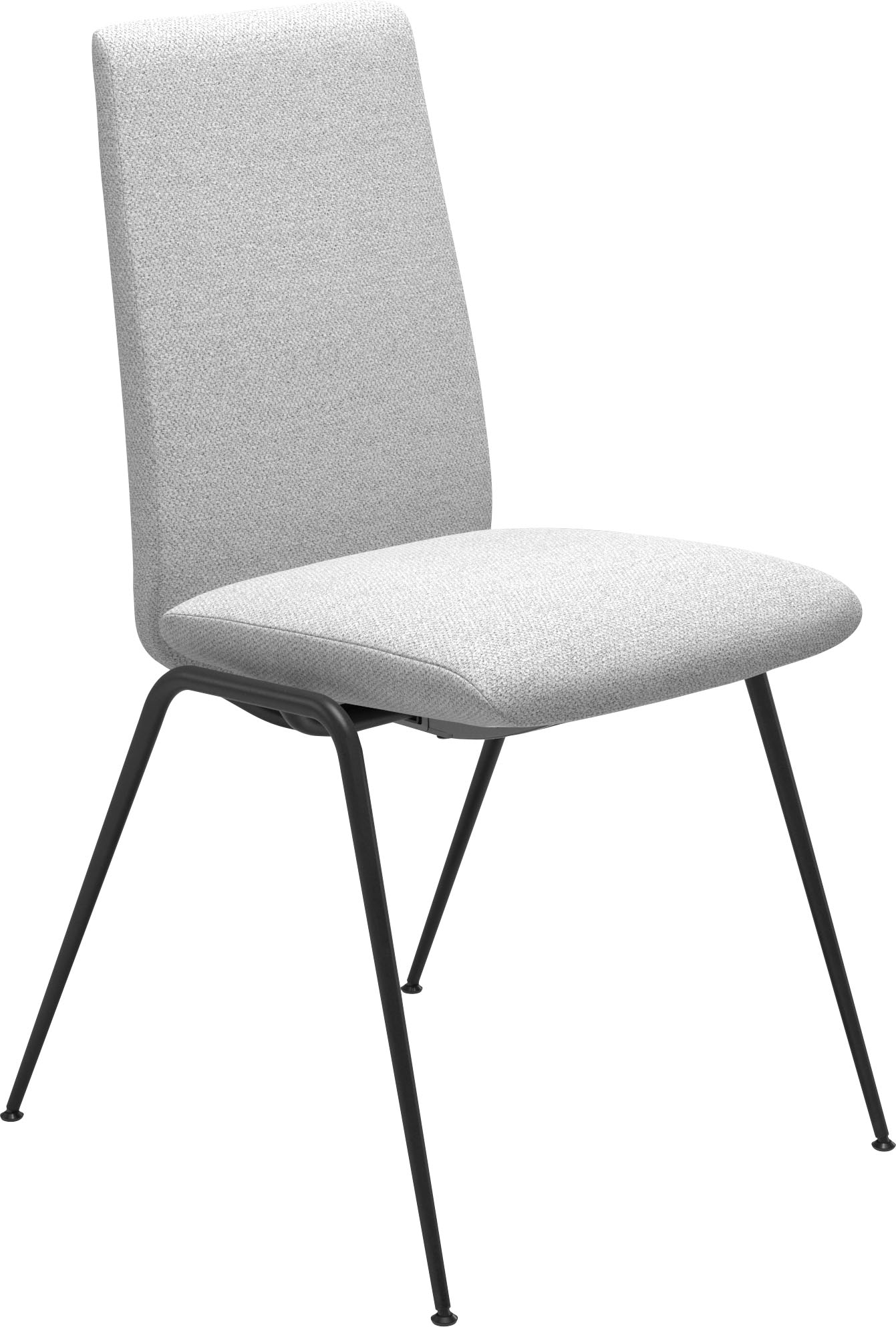 Stressless® Polsterstuhl »Laurel«, ROHLEDER Stoff Q2 FARON, Low Back, Größe M, mit Beinen aus Stahl in Schwarz matt