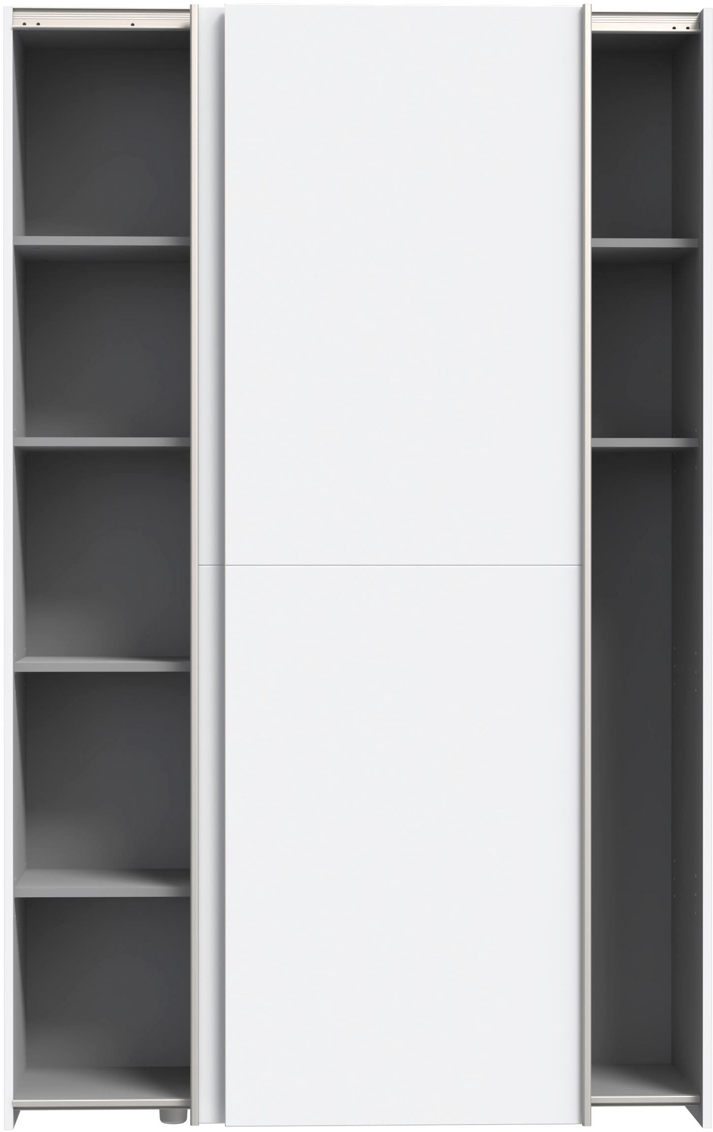 INOSIGN Wäscheschrank »Ozzula, Mehrzweckschrank, Schwebetürenschrank, Garderobenschrank«, (B/H/T ca. 120/190,5/42cm, 2 Türen, 6 Einlegeböden,), FSC® zertifiziert, variable Inneinteilung, 42cm tief, Made in Europe