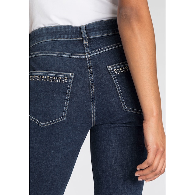 MAC Gerade Jeans »Melanie-Rock«, Nietenbesatz an den hinteren Taschen  bestellen