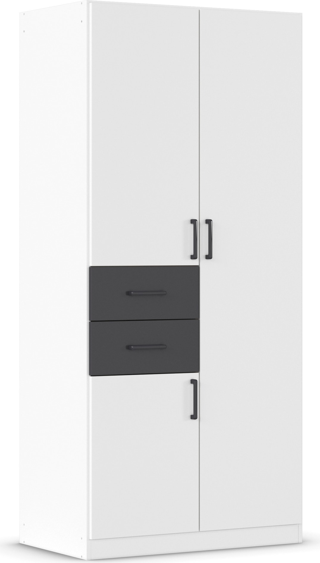 rauch Drehtürenschrank »Kleiderschrank Schrank Garderobe MAIKA mit Dekor-Front«, 2 Schubladen, in verschiedenen Breiten, Höhen, Farben, MADE IN GERMANY
