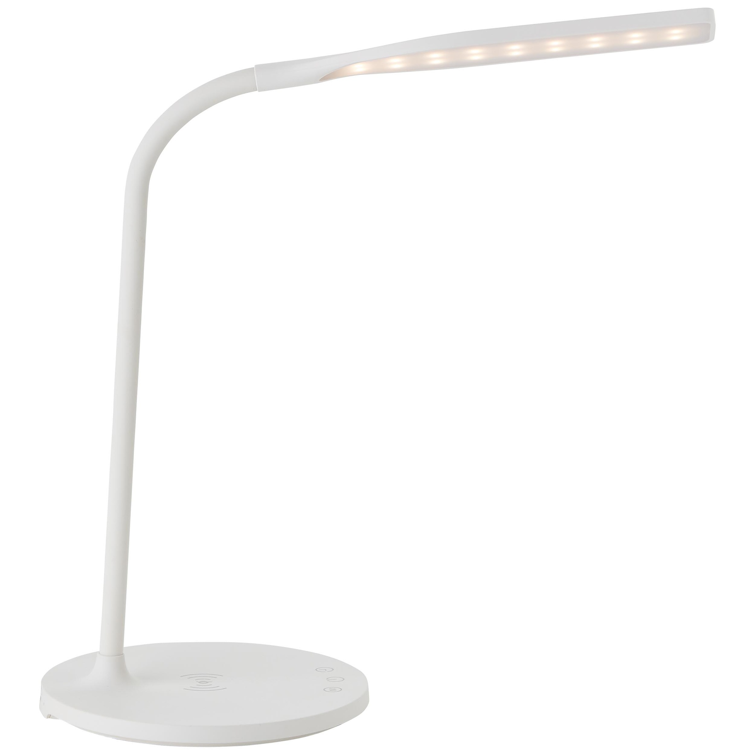 Brilliant Tischleuchte »Joni«, 1 flammig, Leuchtmittel LED-Modul | LED fest integriert, LED mit Induktionsladeschale weiß