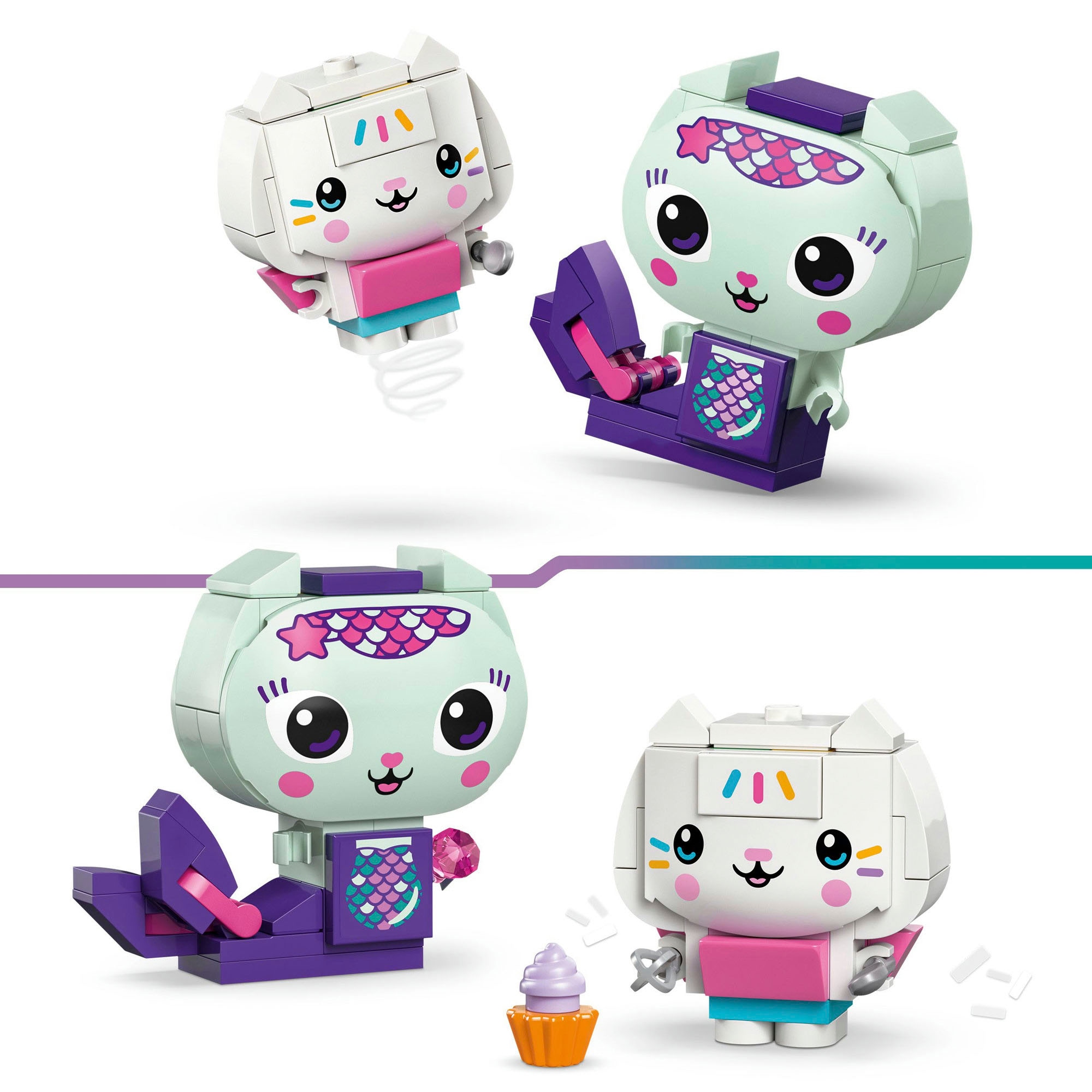 LEGO® Konstruktionsspielsteine »Gabbys Katzenfreunde aus LEGO Steinen (11215), LEGO Gabby's Dollhouse« Made in Europe