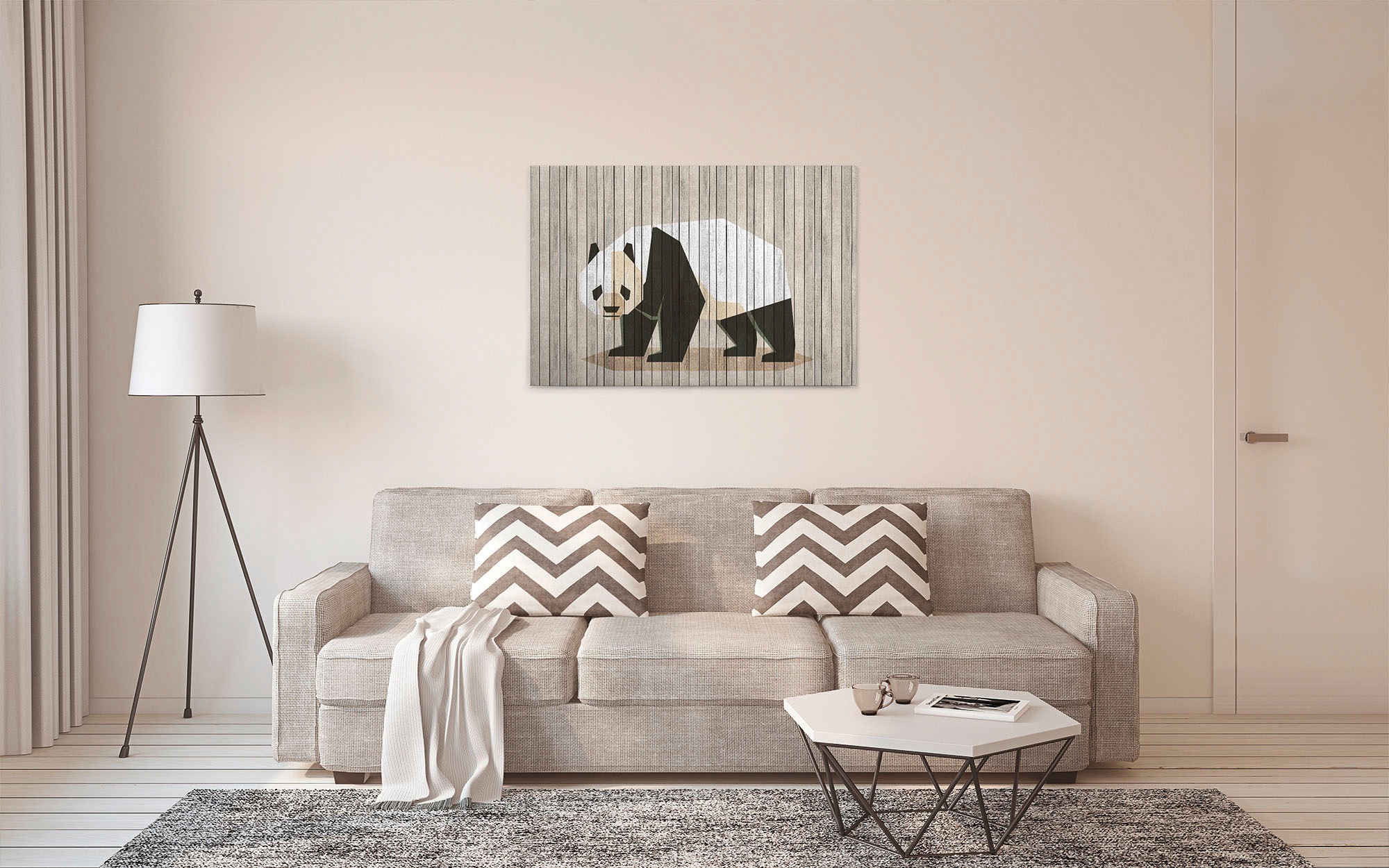 A.S. Création Leinwandbild »born to be wild«, Kunst-Tiere-Kinder, (1 St.), Keilrahmen Bild Holzoptik Tiere Leinwand-Bild Wohnzimmer modern Kinder