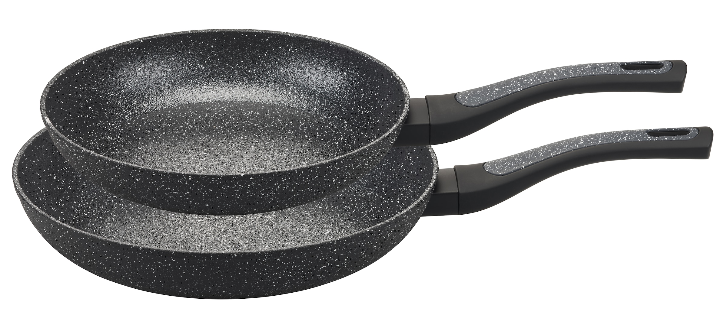 my home Pfannen-Set »DELA«, Aluminium, (Set, 2 tlg.), mit rauer Oberfläche günstig online kaufen