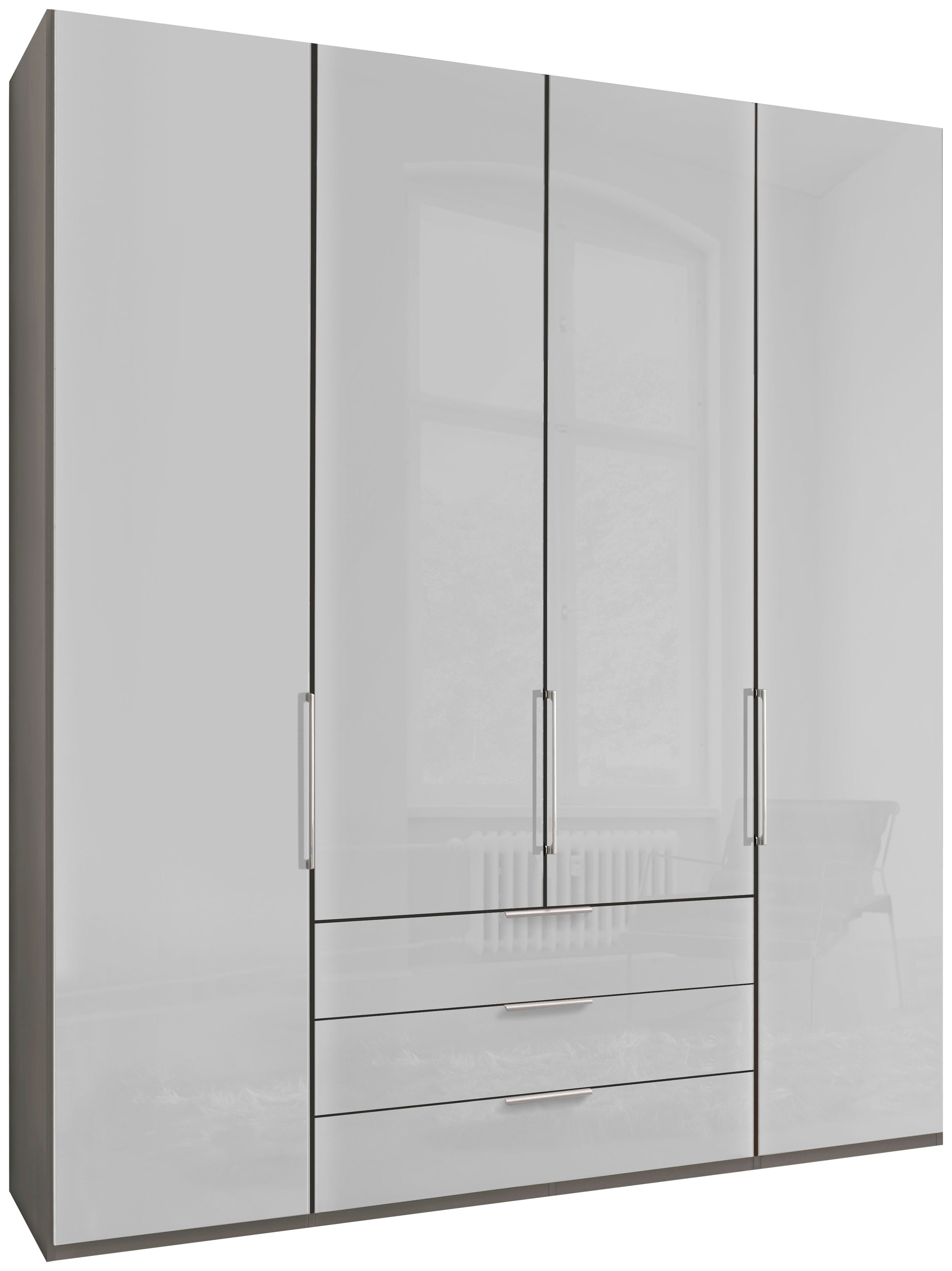 WIEMANN Falttürenschrank "Monaco", mit Glasfront sowie hochwertigen Beschlä günstig online kaufen