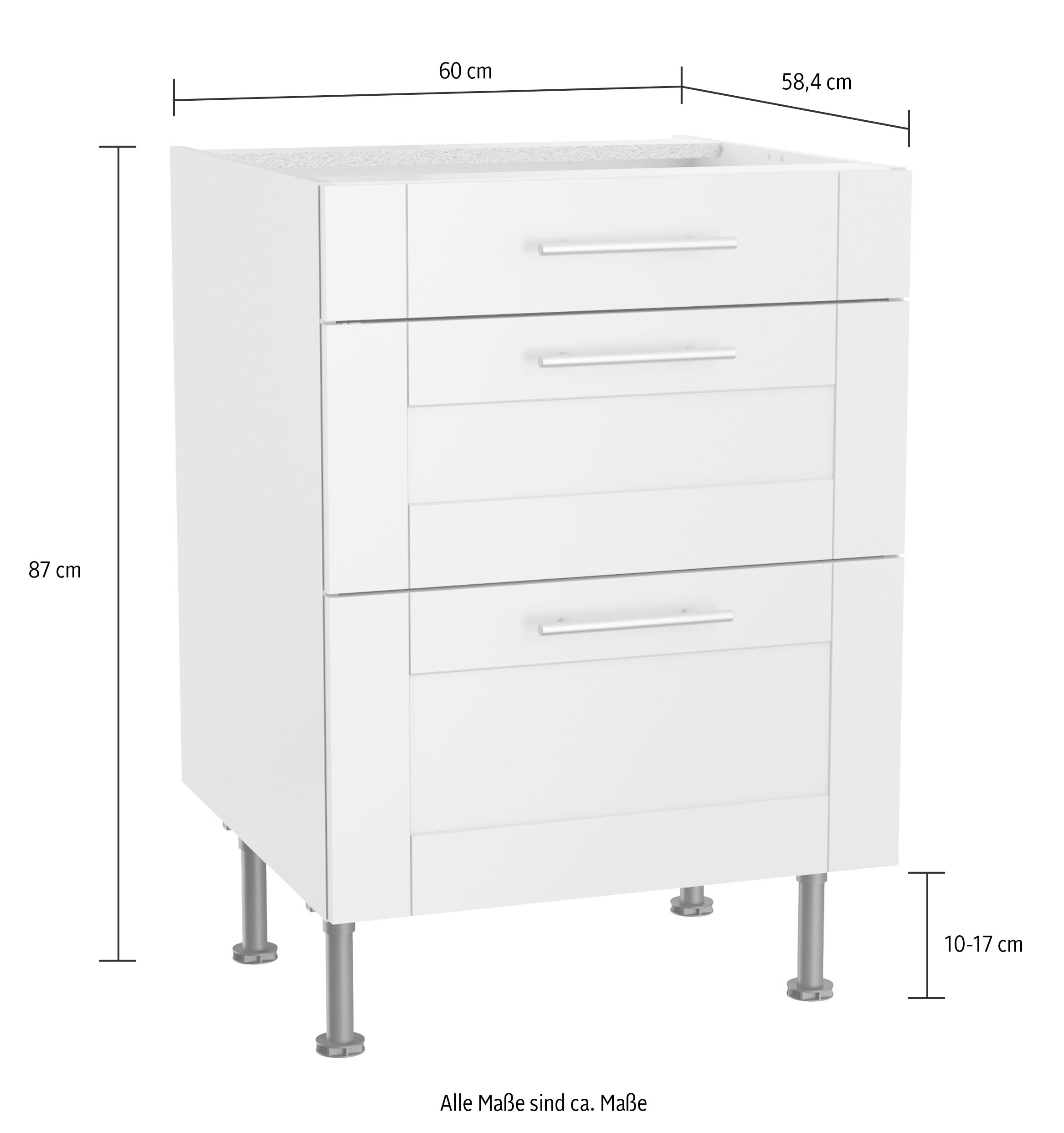 KOCHSTATION Unterschrank »KS-Ahus«, Breite 60 cm