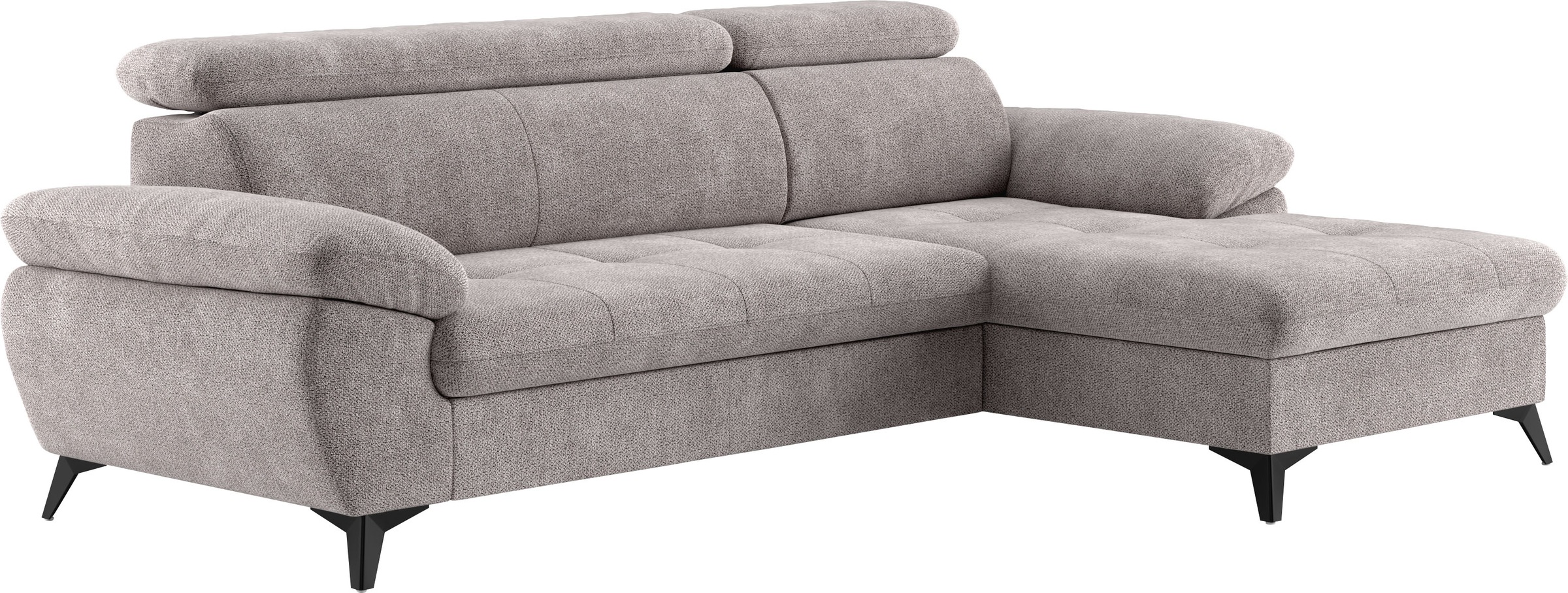 COTTA Ecksofa »Hudson L-Form«, mit Kopfteilverstellung, wahlweise mit Bettfunktion & Bettkasten
