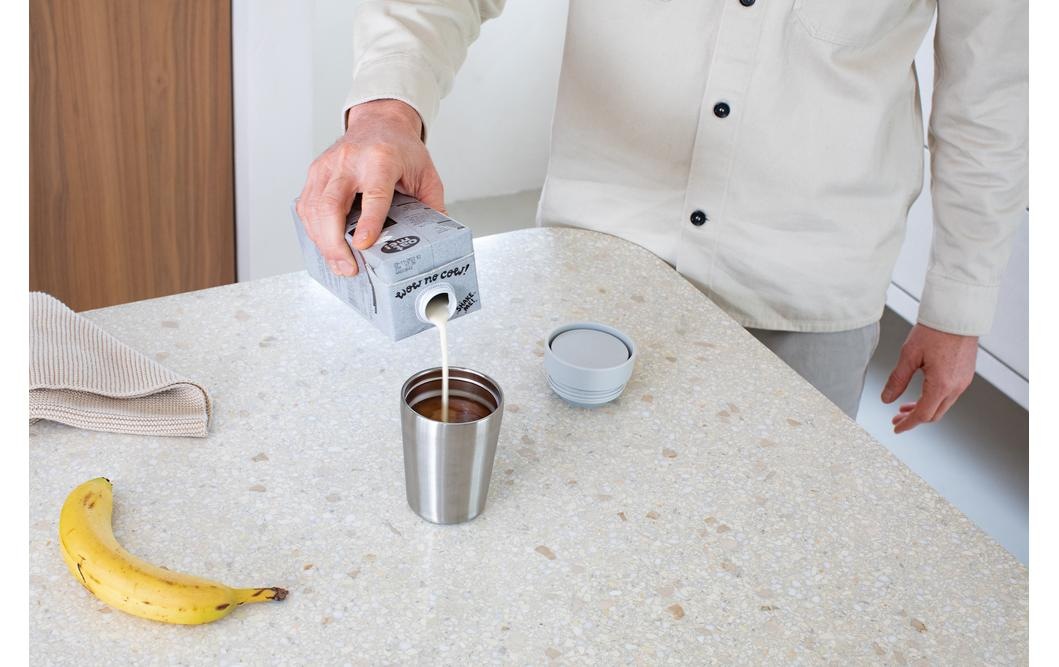 Brabantia Thermobecher »Make & Take 200 ml, Hellgrau/Silber«