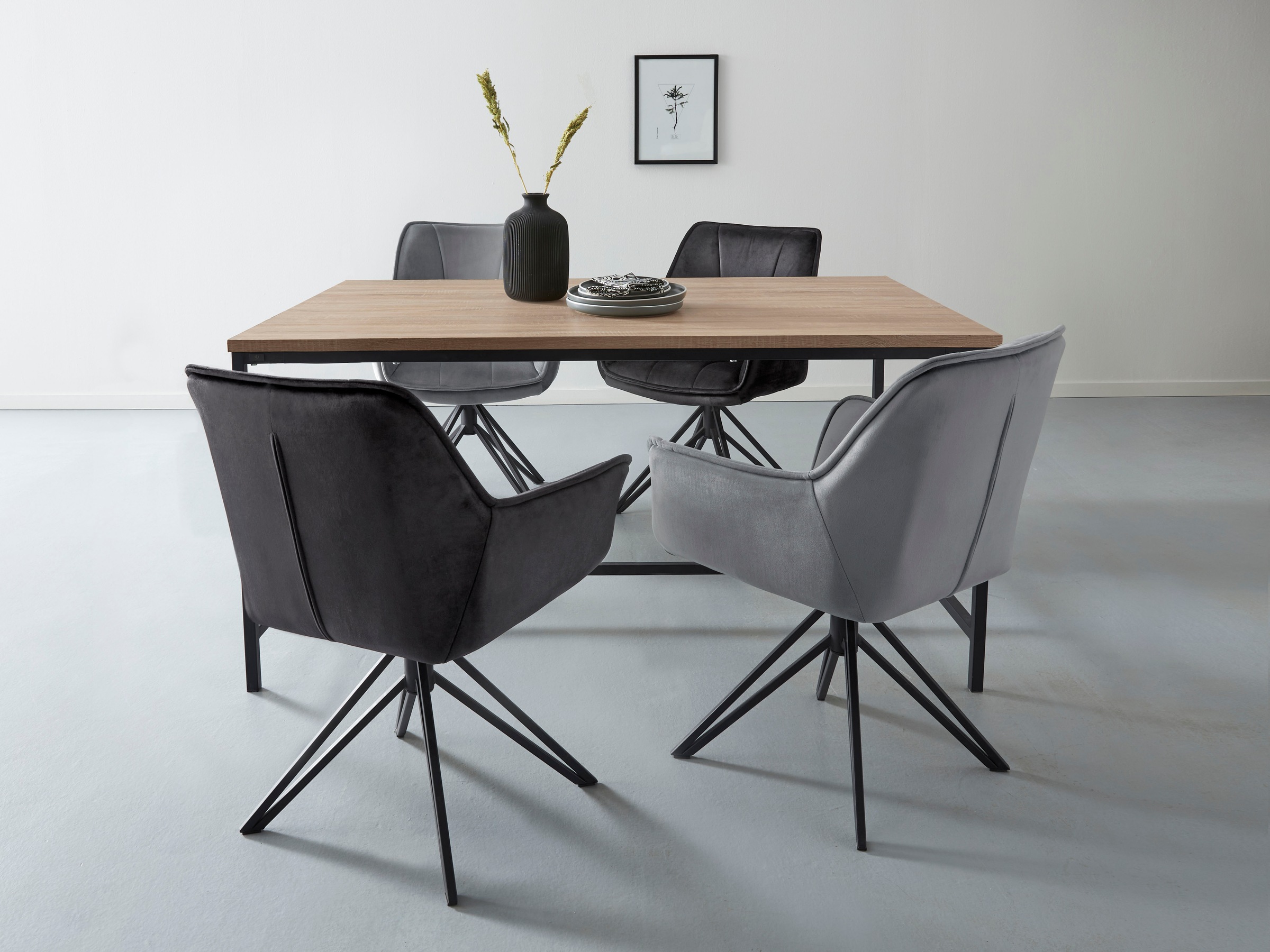 andas Esstisch »Vadum« 1 Stk. tlg. mit Tischplatte in einer Holzoptik und f günstig online kaufen