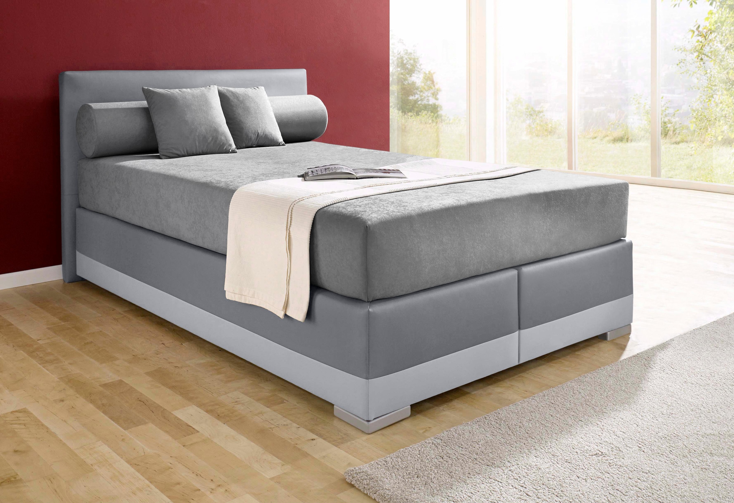 Maintal Boxspringbett "Lago" in 3 verschiedenen Matratzenarten, H2 oder H3 günstig online kaufen