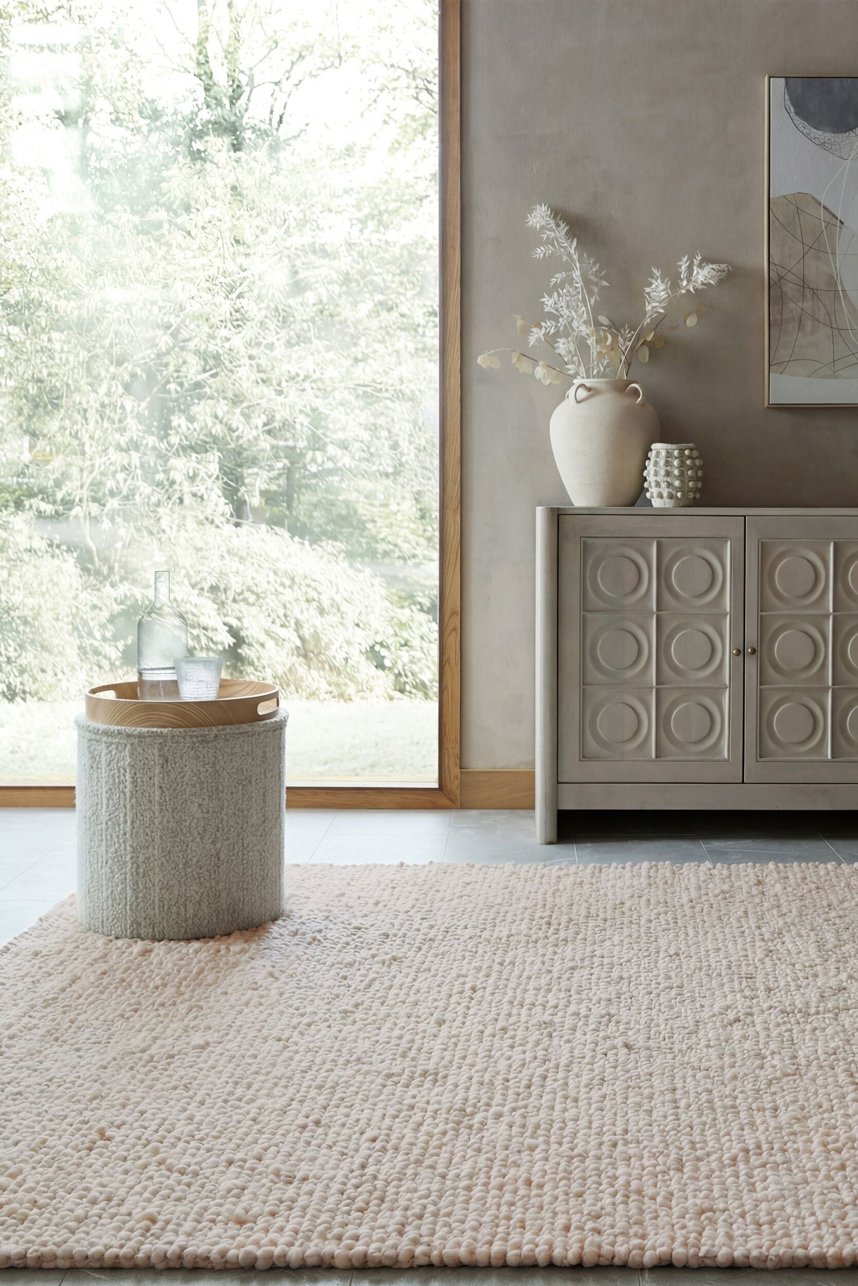 FLAIR RUGS Designteppich »FINLEY« rechteckig 10 mm Höhe Bouclé-Design in Wolloptik
