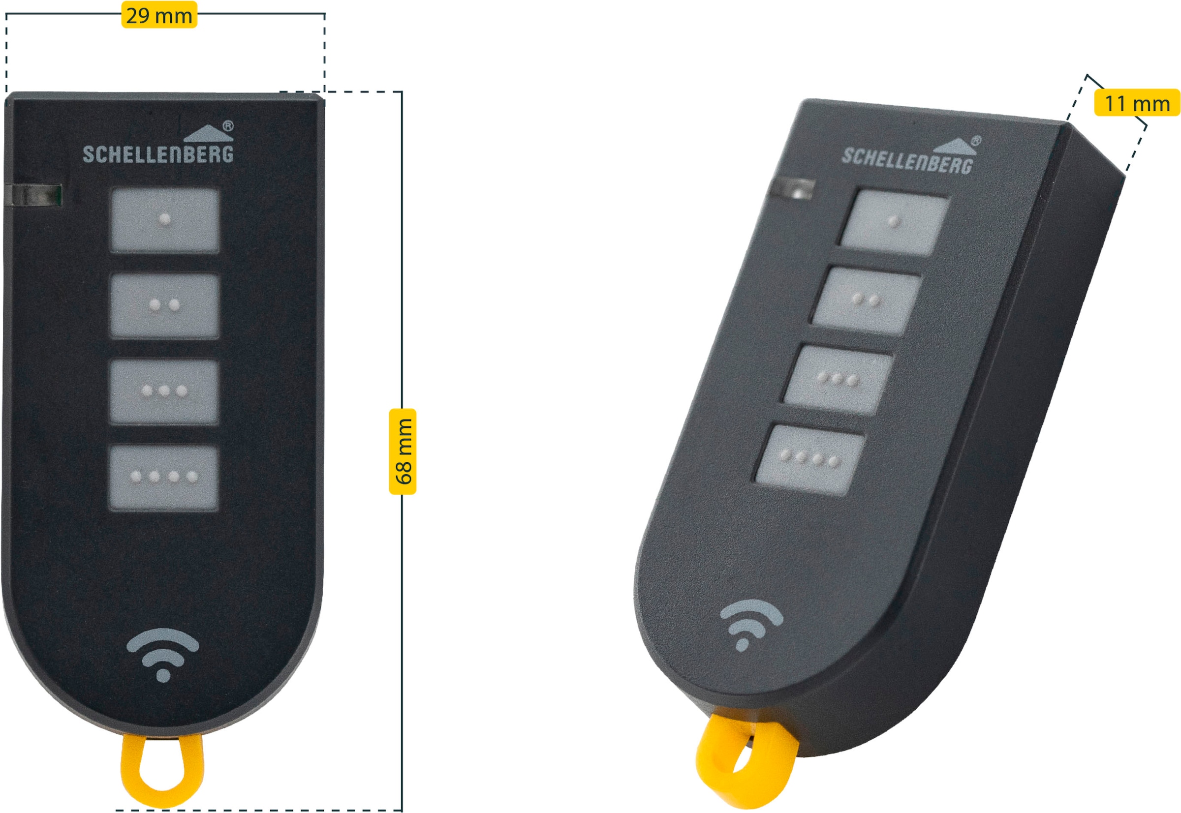 SCHELLENBERG Tor-Funksteuerung »Fernbedienung 4-Kanal«, Garagentorantrieb, zur Bedienung von Garagentorantrieben Smart DRIVE M, L und XL