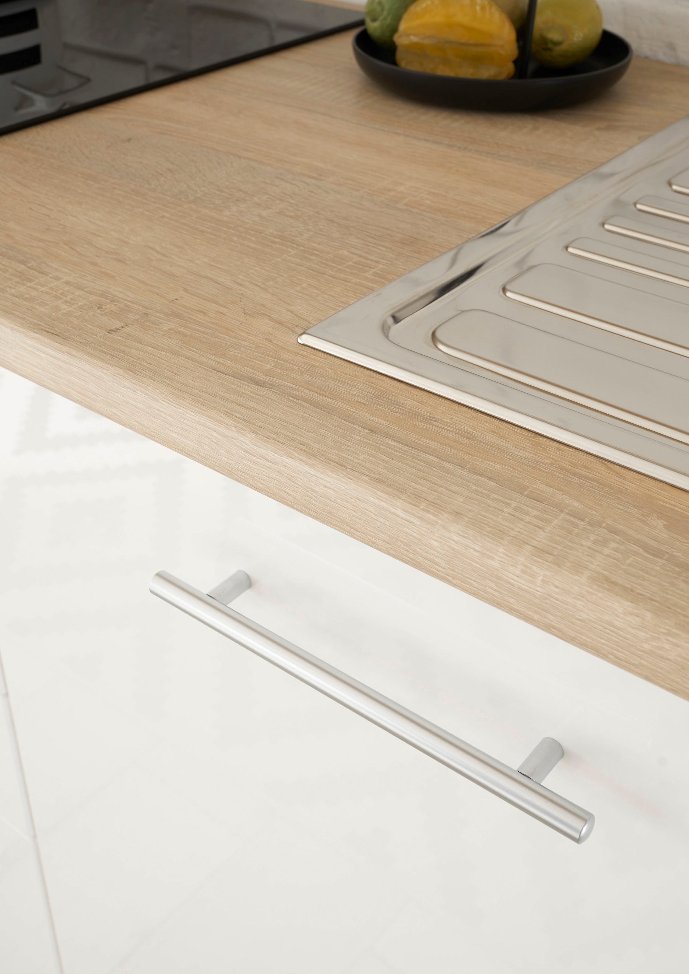 BASIC by Balculina Küche »Laurel«, Breite 310 cm, mit E-Geräten