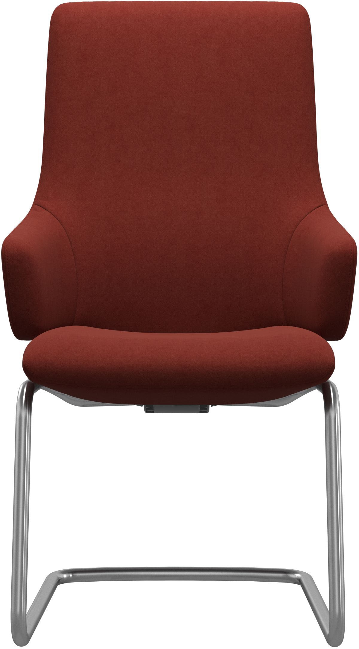 Stressless® Polsterstuhl »Laurel«, Microfaser DINAMICA, High Back mit Armlehne, Größe L, mit Beinen aus Stahl in Chrom matt