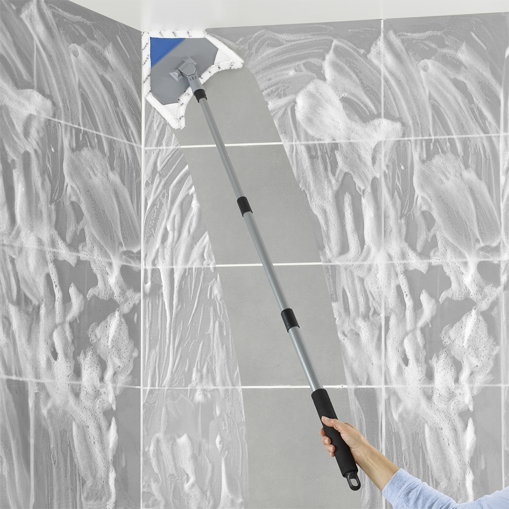Maximex Bodenwischer-Set »Multiflex-Wischer inkl. Teleskopstiel«, (Set, 5 St.), für Fliesen, Fenster und Böden, mit Aufhangöse
