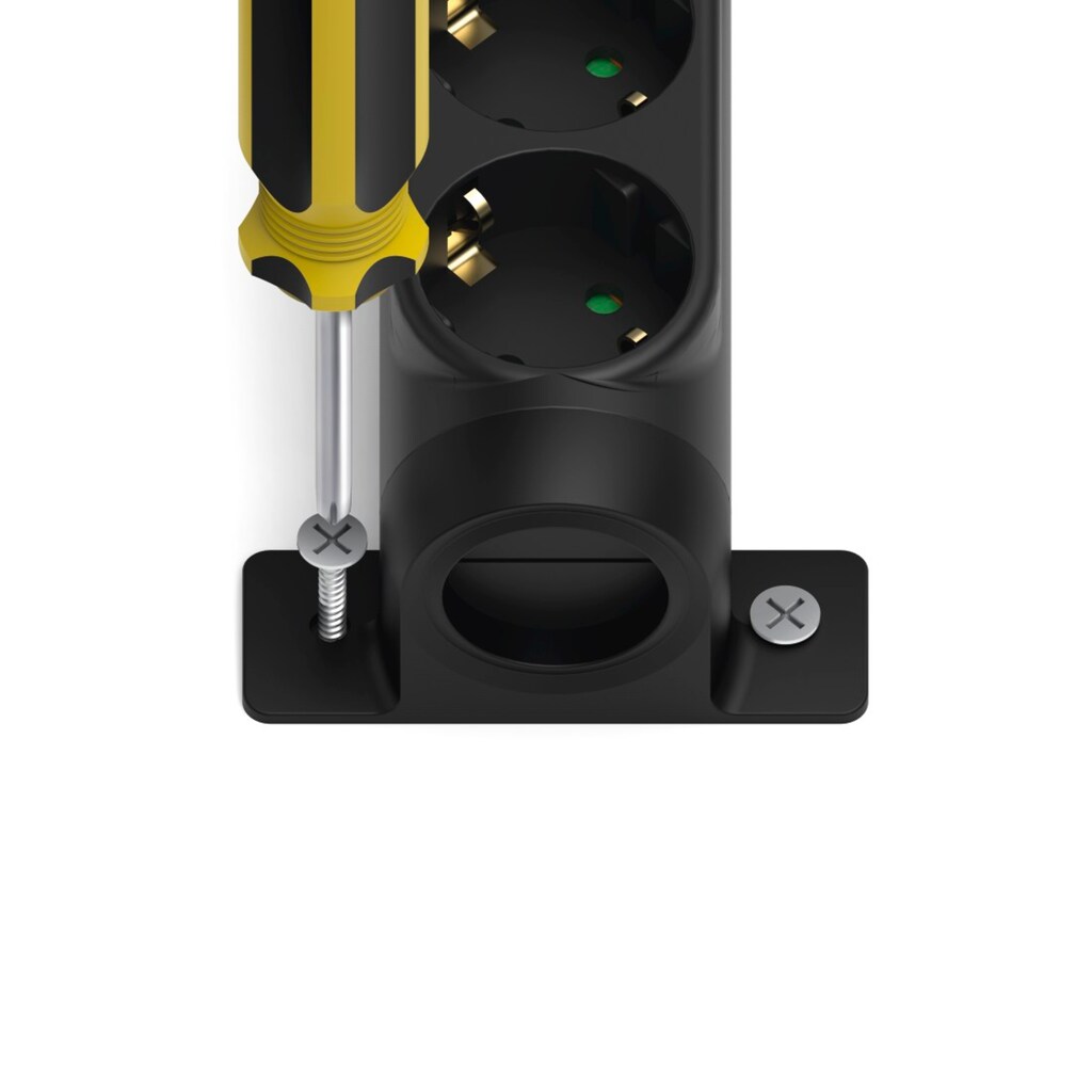 Hama Steckdosenleiste »Steckdosenleiste 6 fach mit Schalter, mit Überspannungssschutz, 1,4 m«