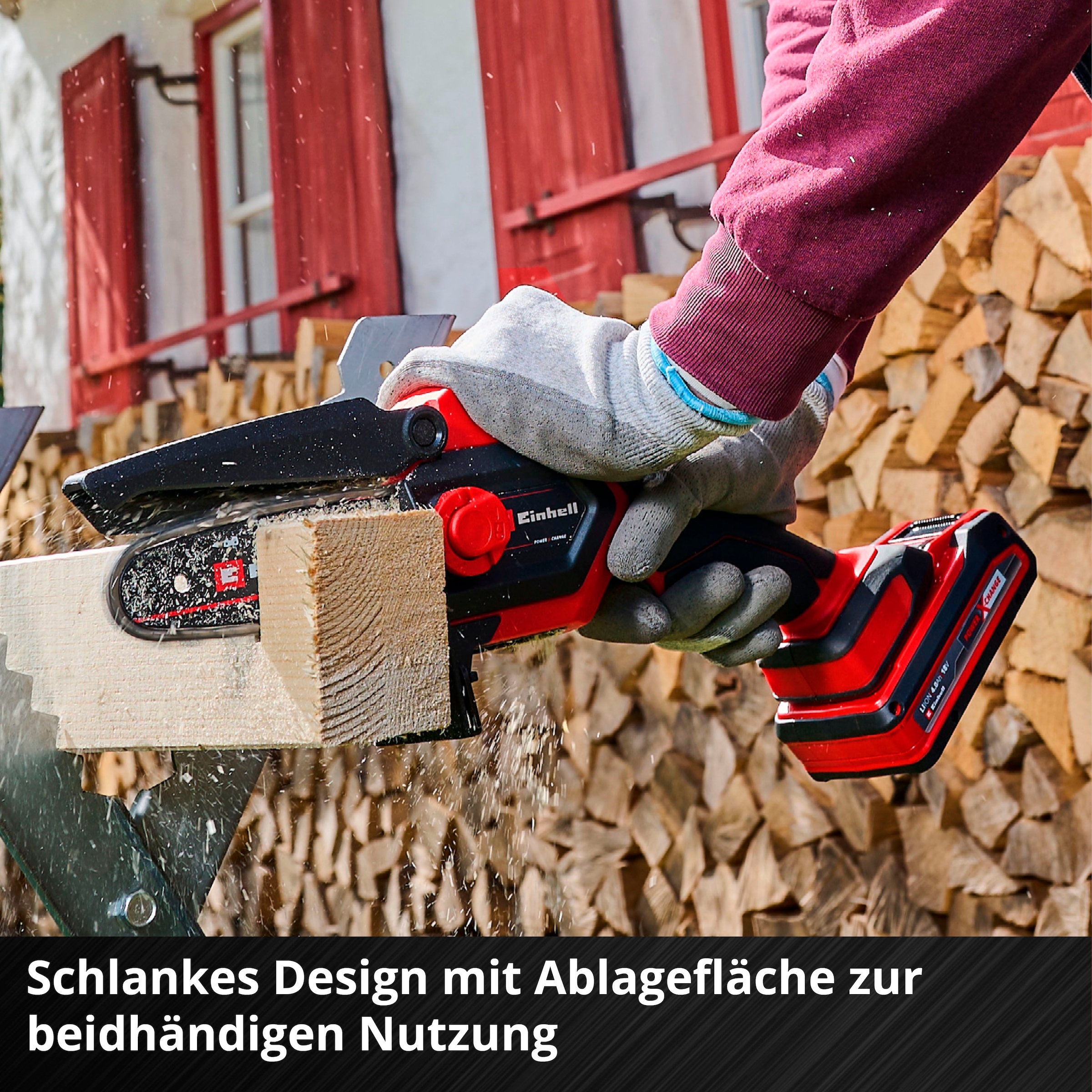 Einhell Akku-Kettensäge »Power X-Change GE-PS 18/15 Li BL-Solo«, mit bürstenlosem Motor