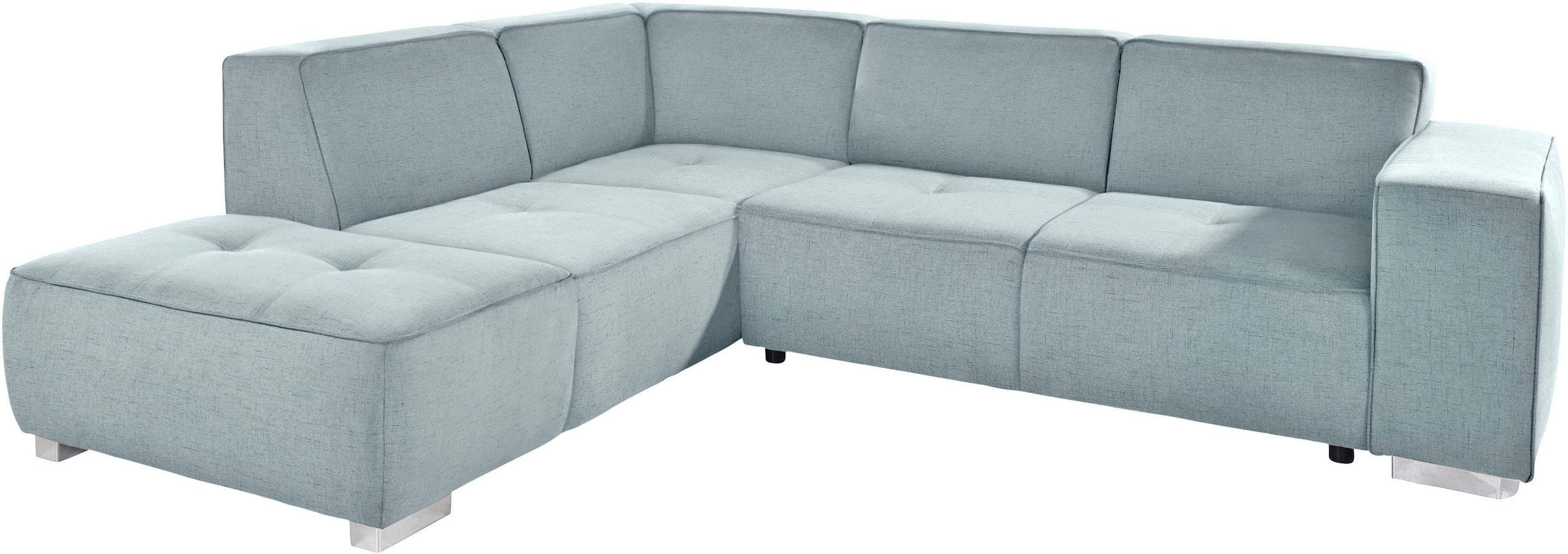 INOSIGN Ecksofa »Sapporo L-Form«, wahlweise Bettfunktion oder Sitztiefenverstellung, Federkern